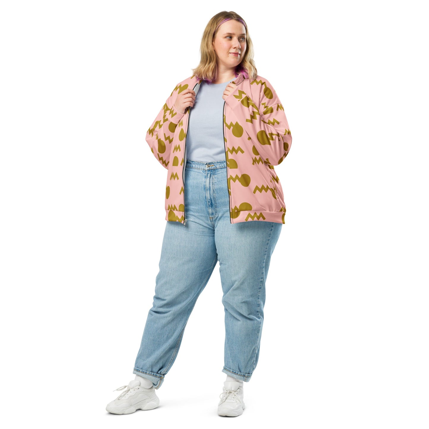 Abstract Pink | Bomber Jacket - Totally Bri LLC