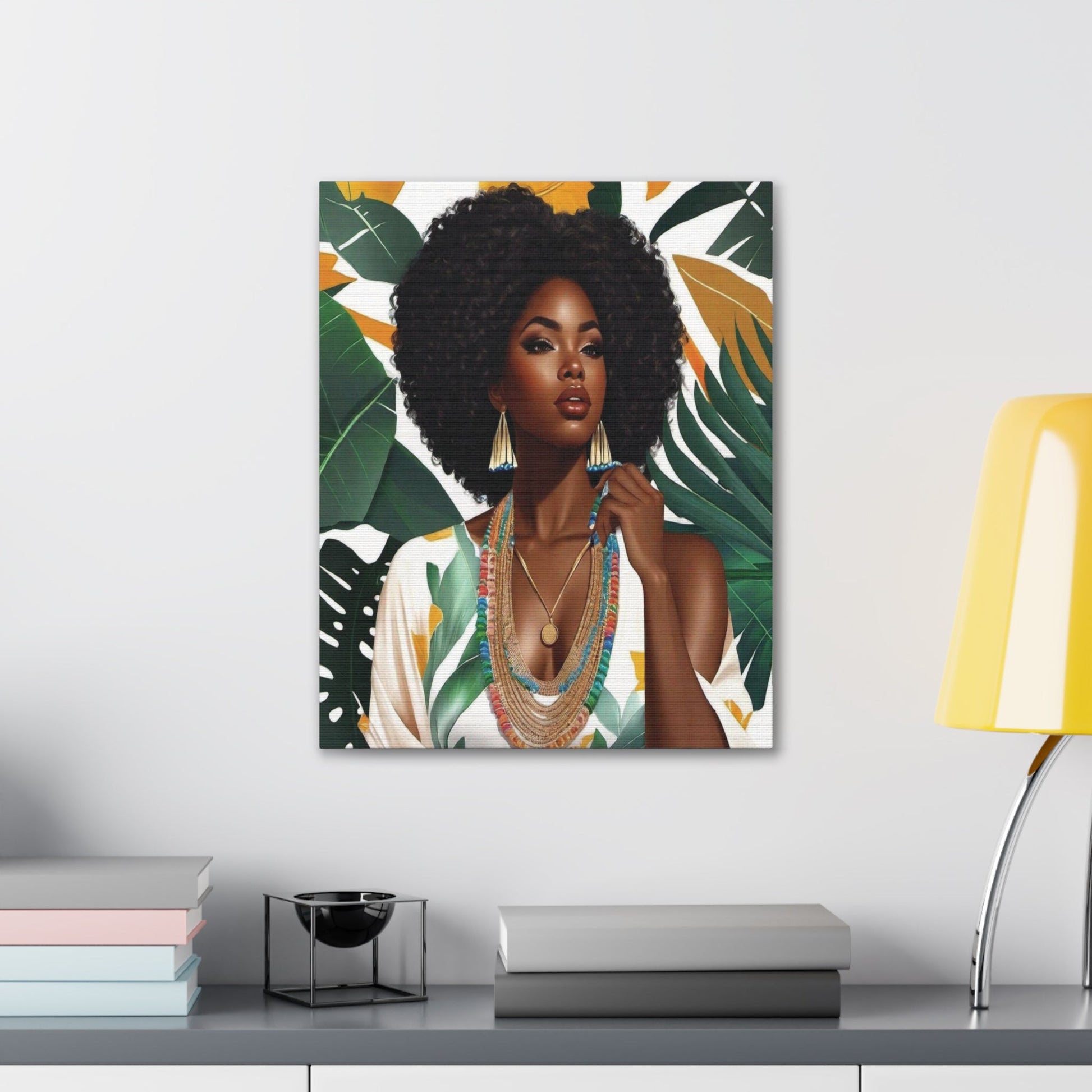 Afro Chic | Black Girl Art | Canvas Wraps - Totally Bri LLC