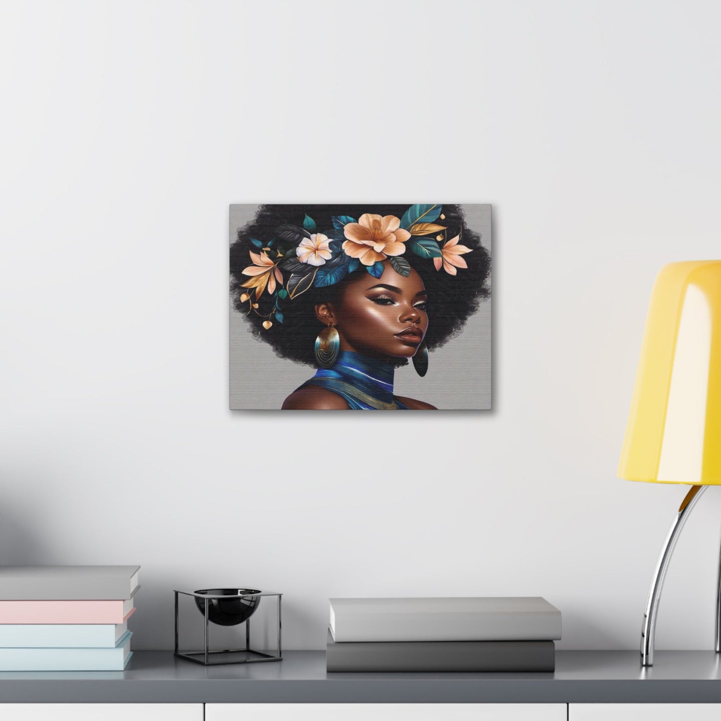 Beauty in Full Bloom | Black Girl Art | Canvas Gallery Wraps - Totally Bri LLC