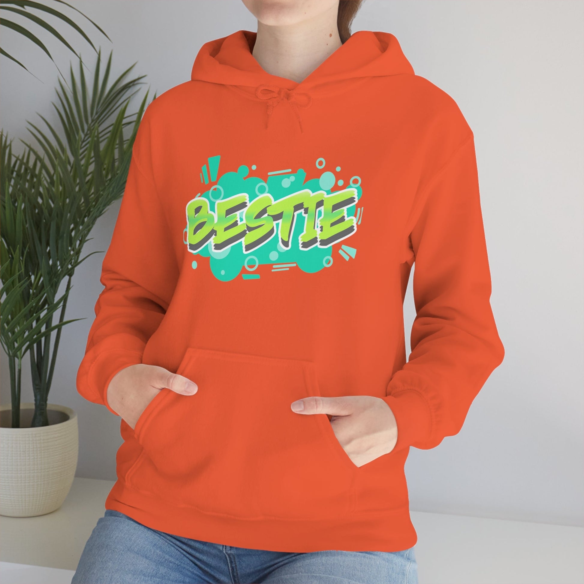 Bestie Green Print | Unisex Hoodie - Totally Bri LLC