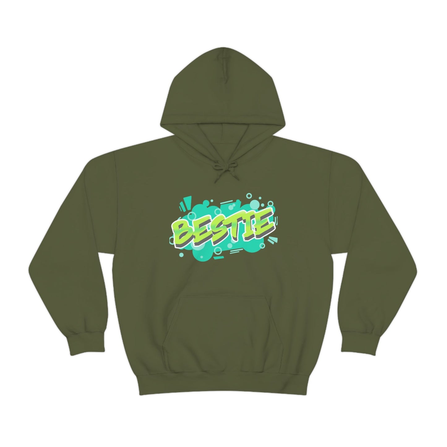 Bestie Green Print | Unisex Hoodie - Totally Bri LLC