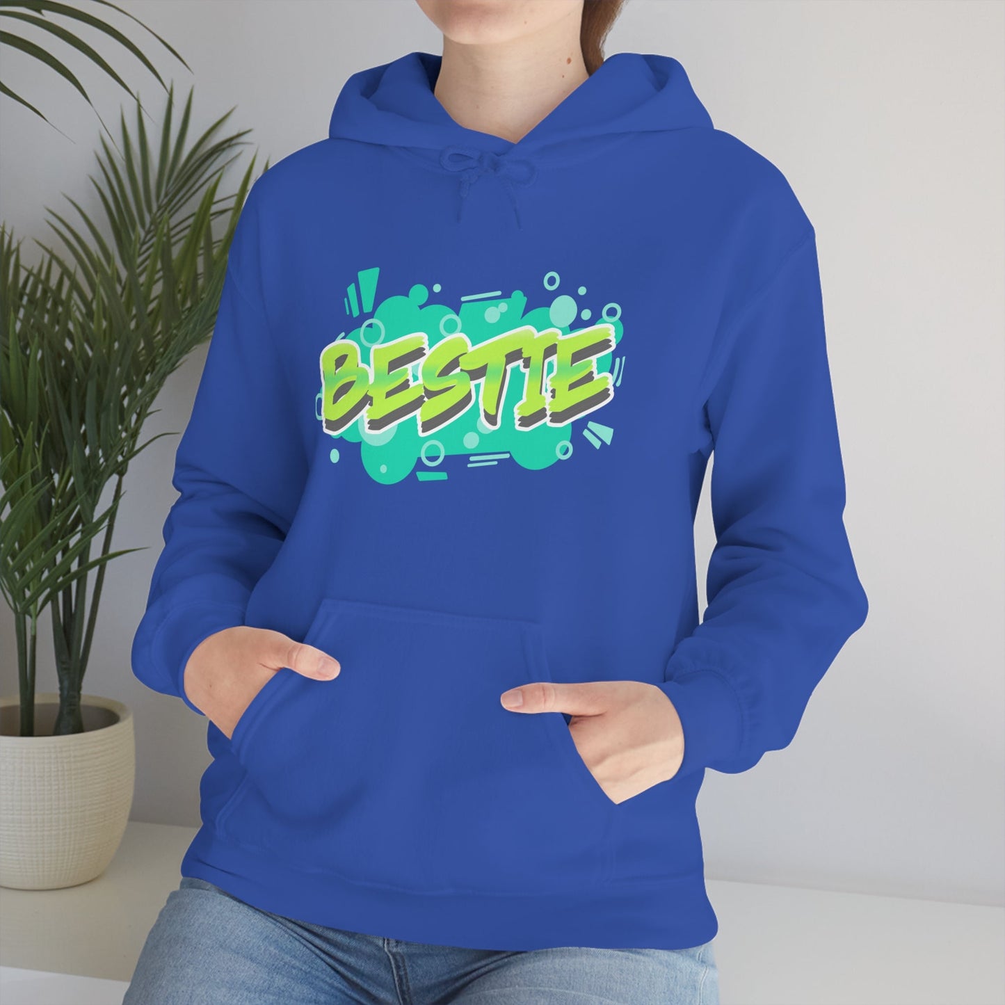 Bestie Green Print | Unisex Hoodie - Totally Bri LLC