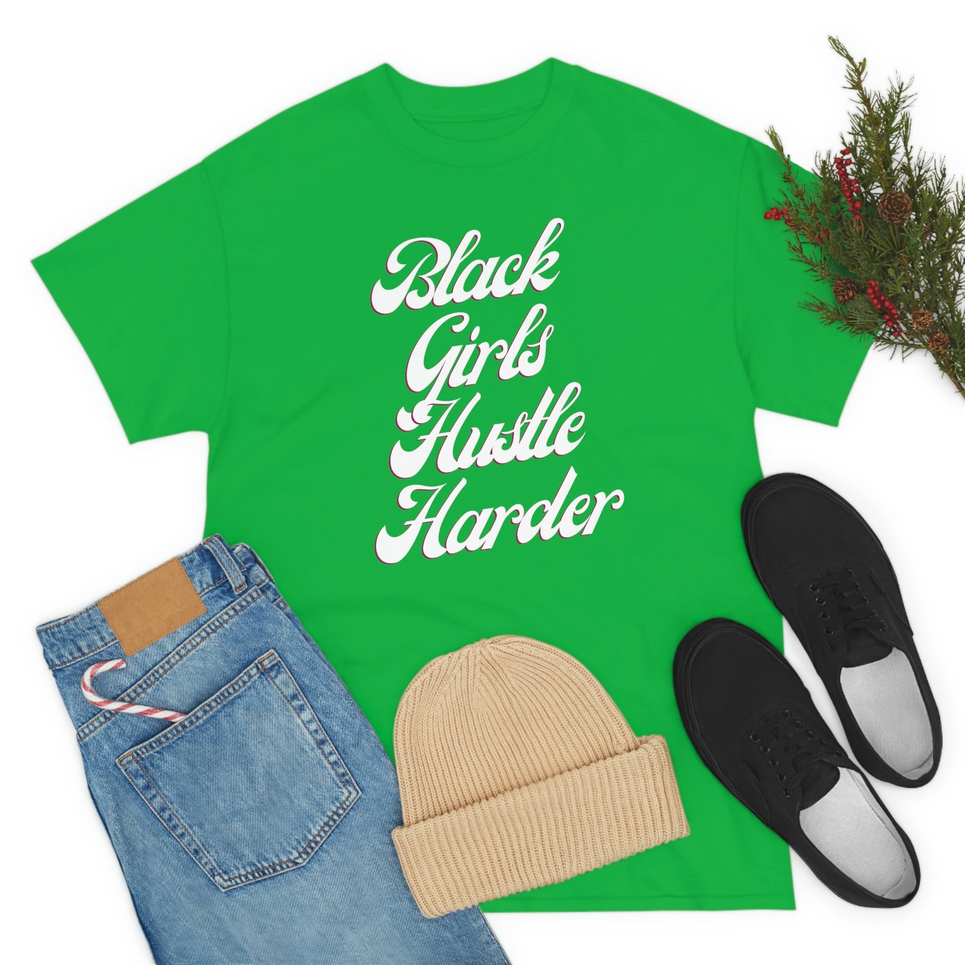 Black Girls Hustle Harder | T-Shirt - Totally Bri LLC