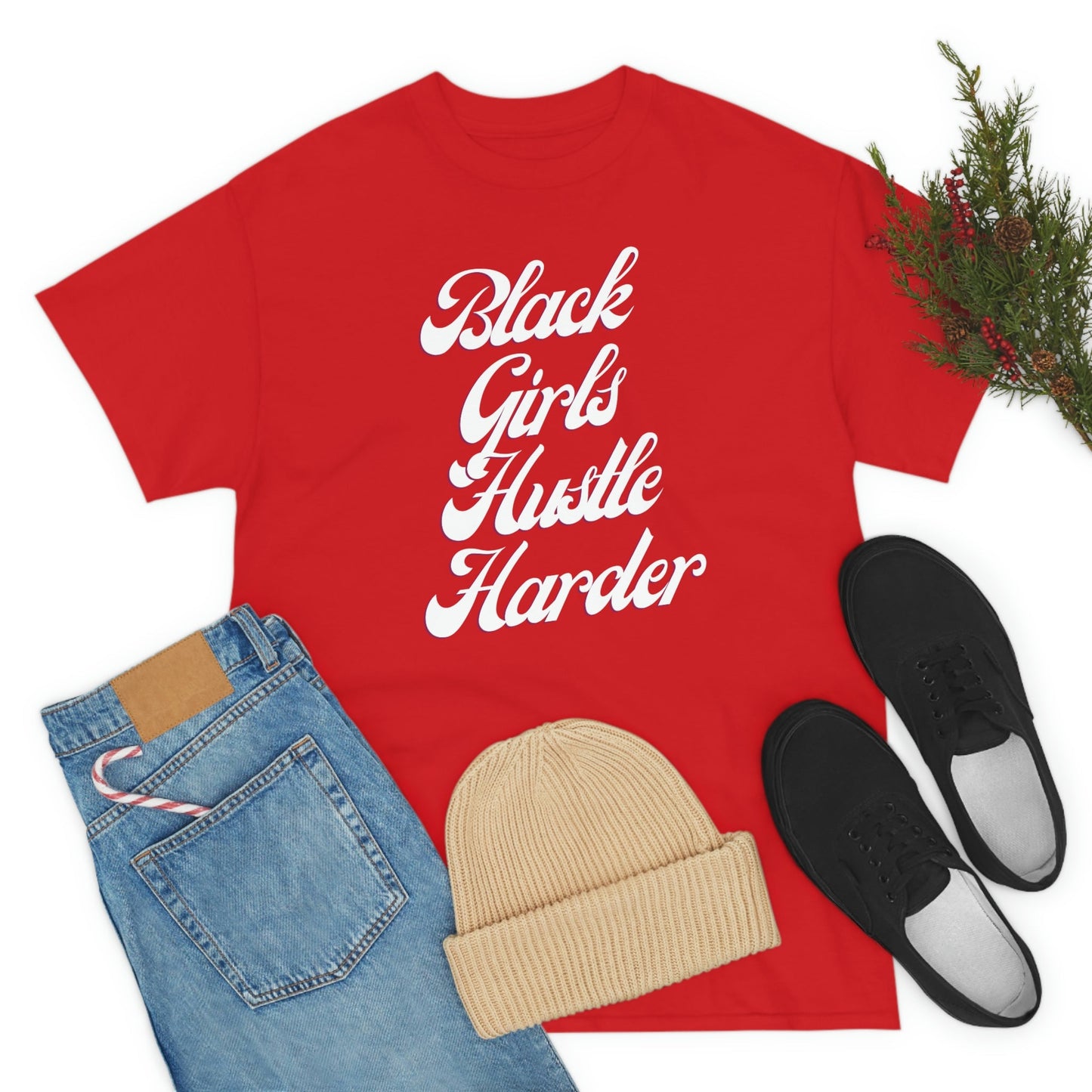 Black Girls Hustle Harder | T-Shirt - Totally Bri LLC