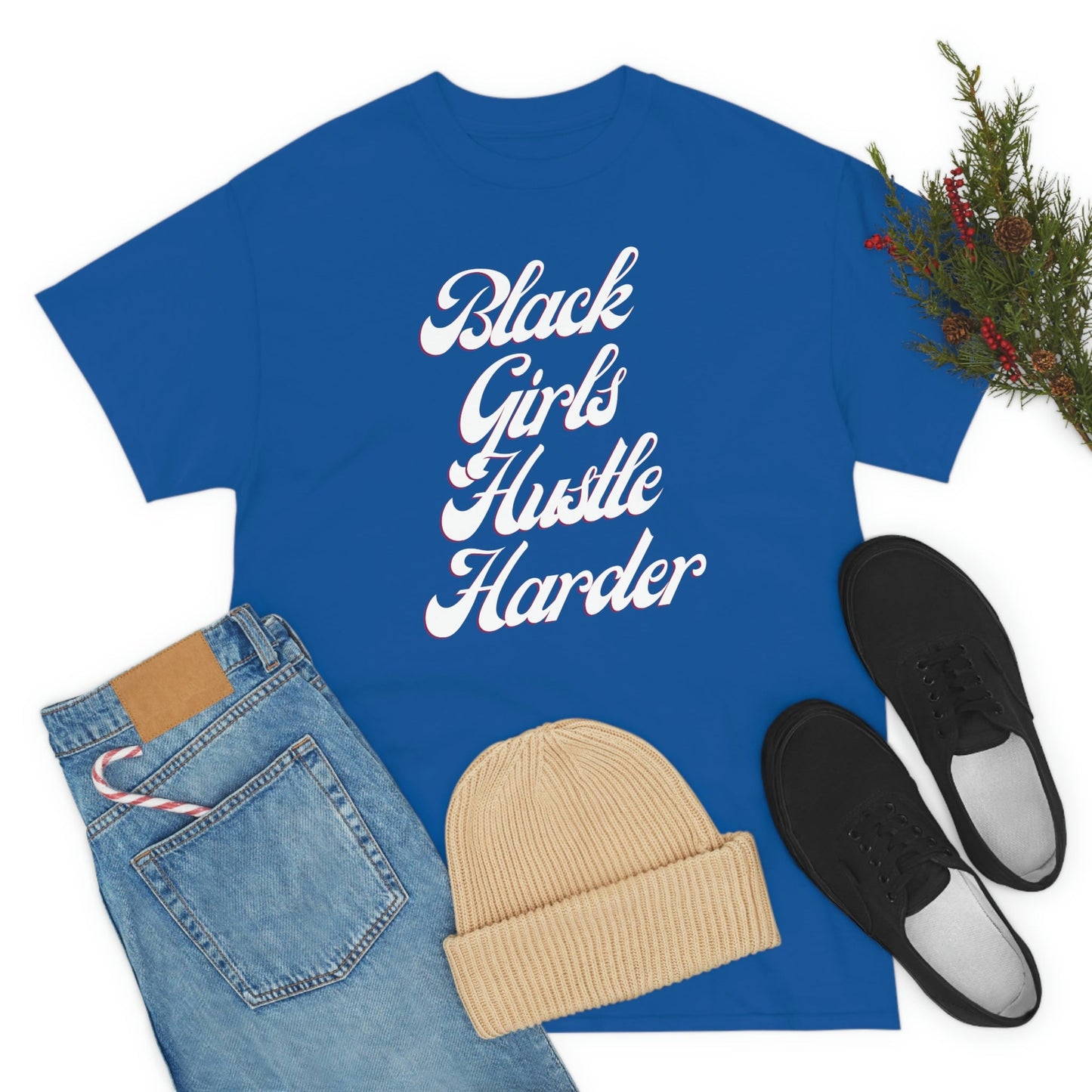 Black Girls Hustle Harder | T-Shirt - Totally Bri LLC