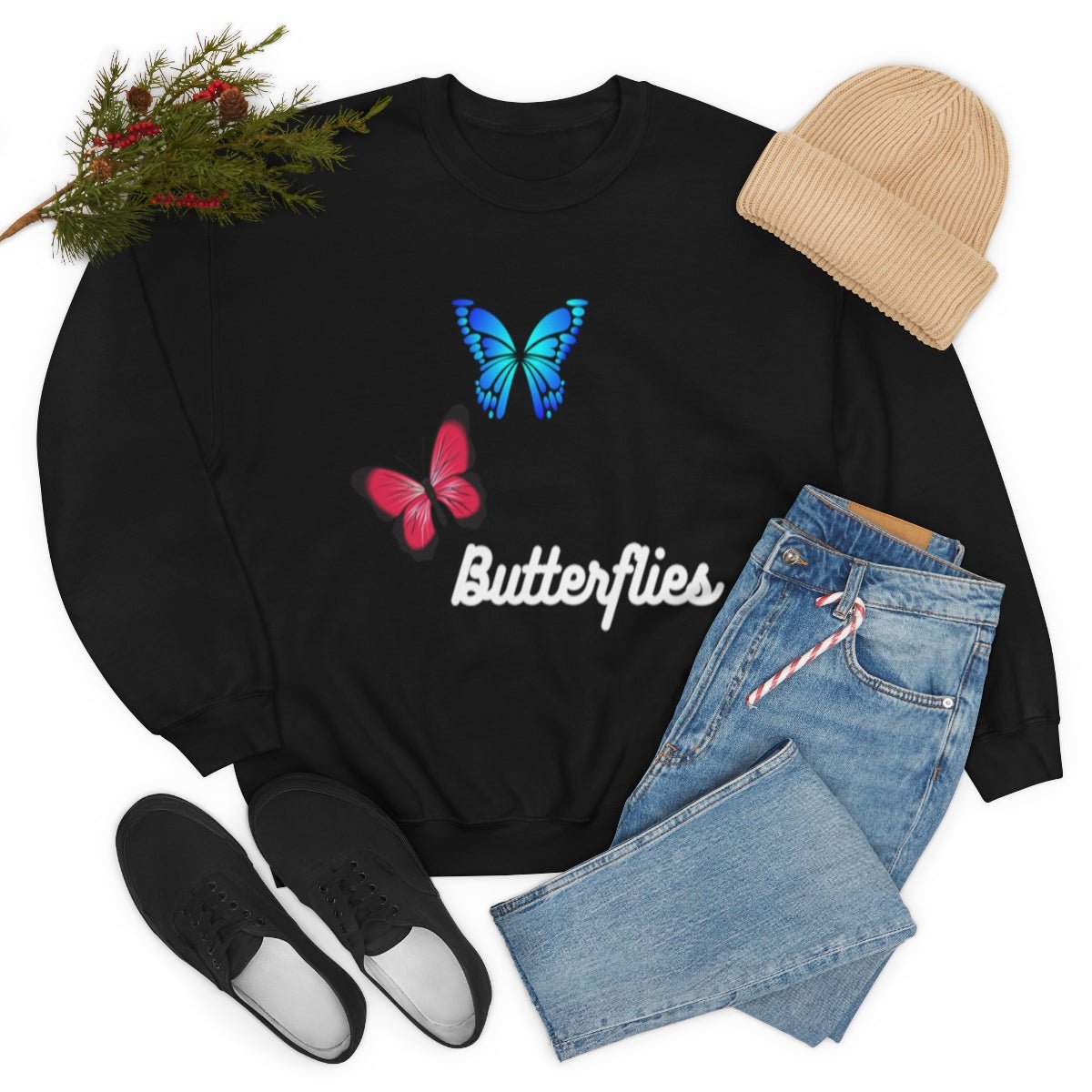 Butterflies | Crewneck Sweatshirt - Totally Bri LLC