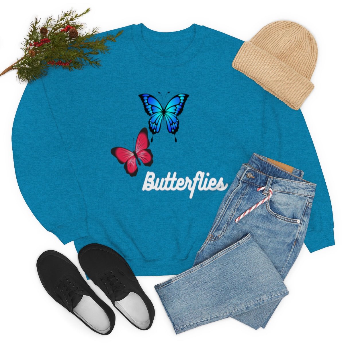 Butterflies | Crewneck Sweatshirt - Totally Bri LLC