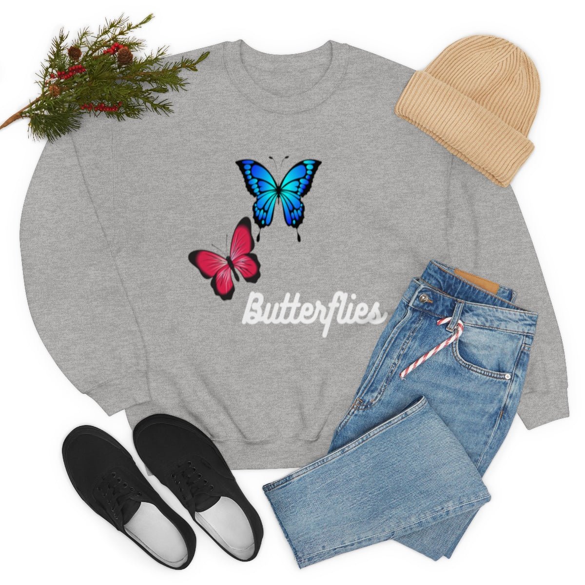 Butterflies | Crewneck Sweatshirt - Totally Bri LLC