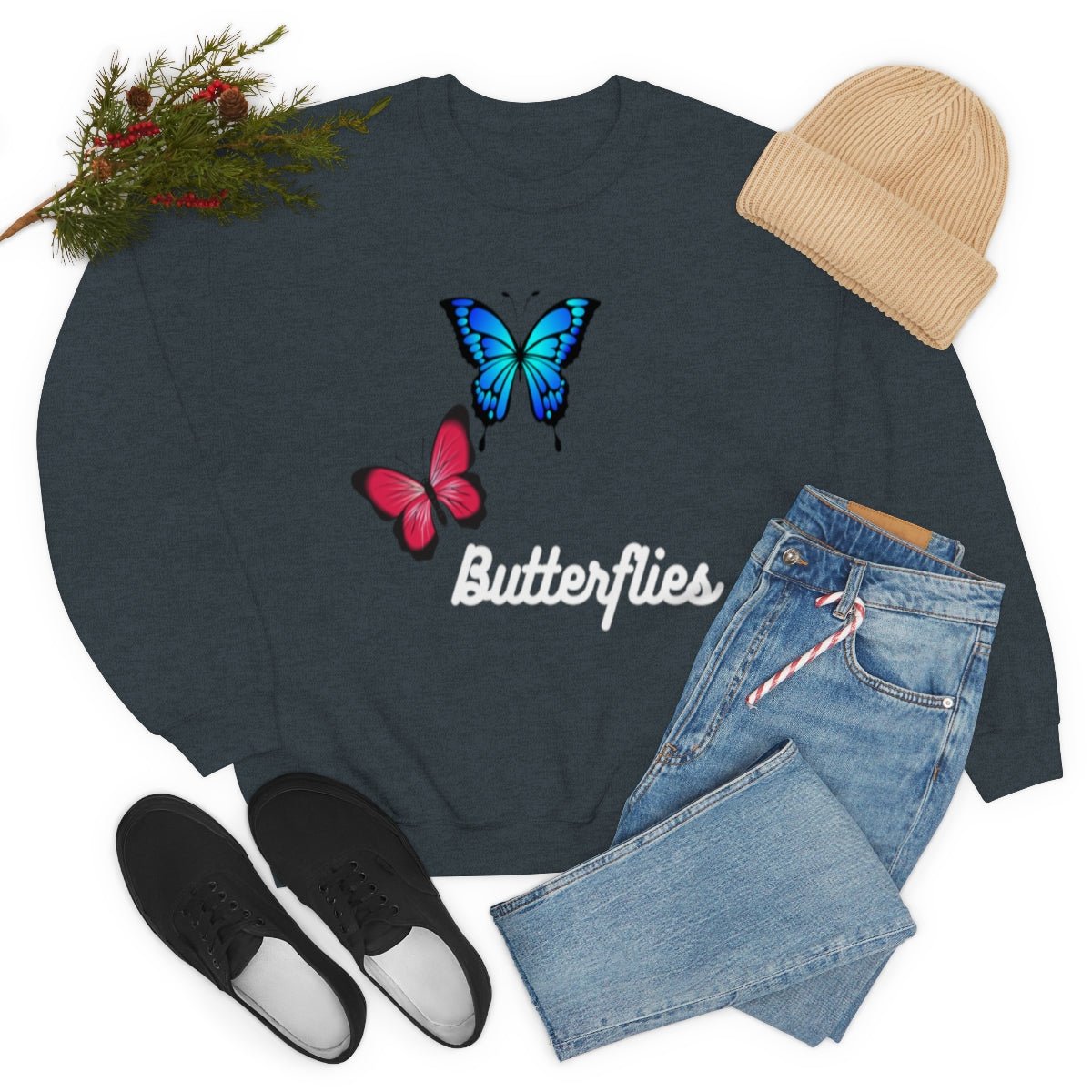 Butterflies | Crewneck Sweatshirt - Totally Bri LLC