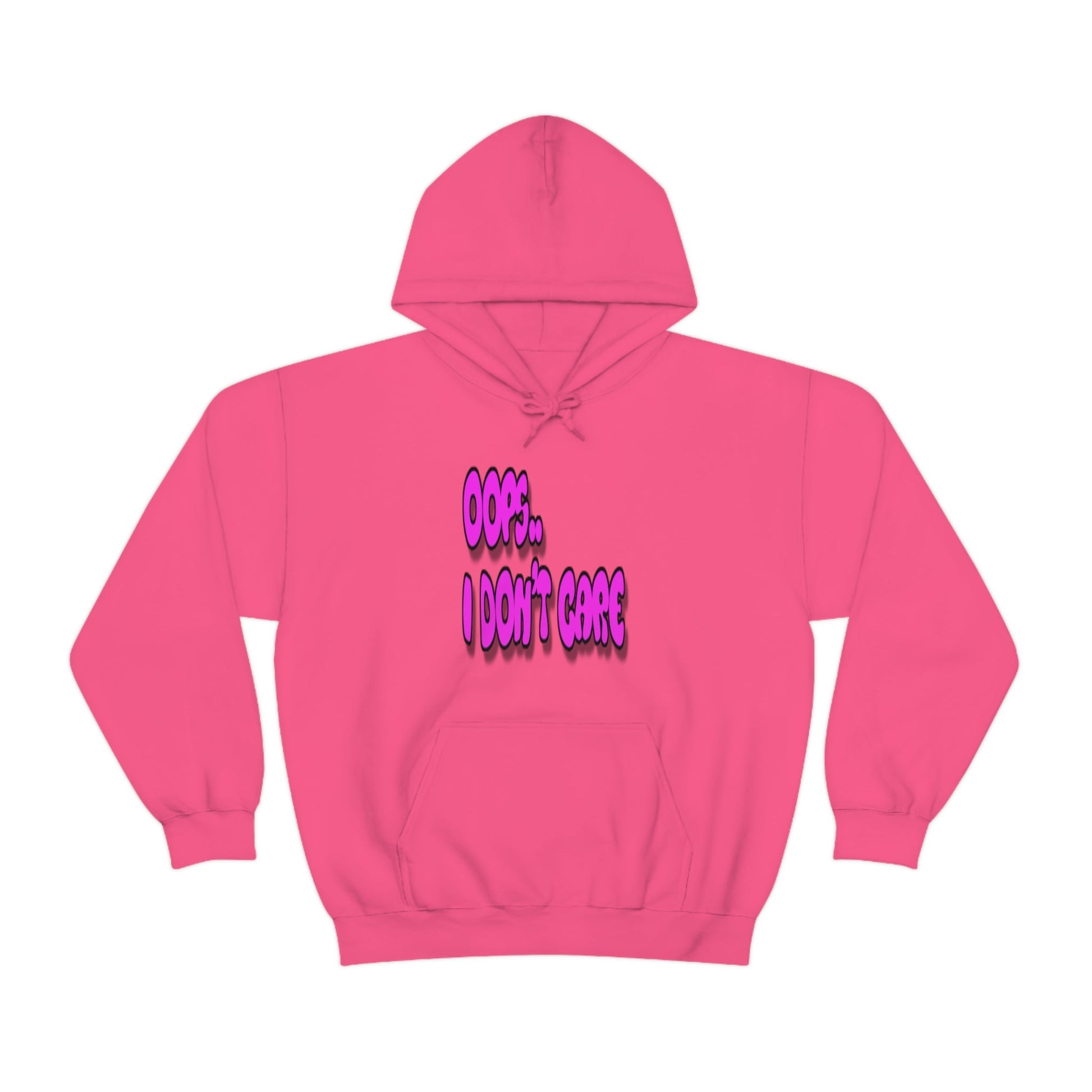 Don't Care | Pink Print | Unisex Hoodie - Totally Bri LLC