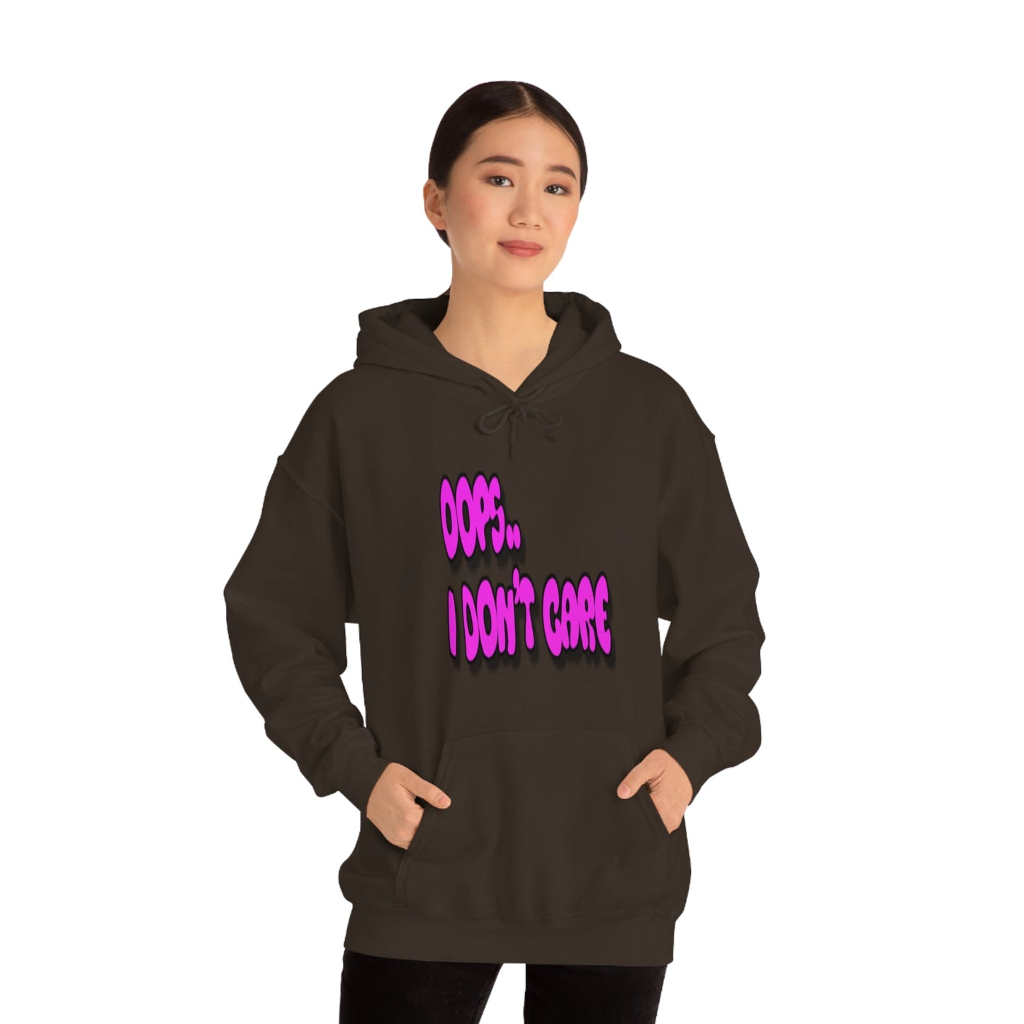 Don't Care | Pink Print | Unisex Hoodie - Totally Bri LLC