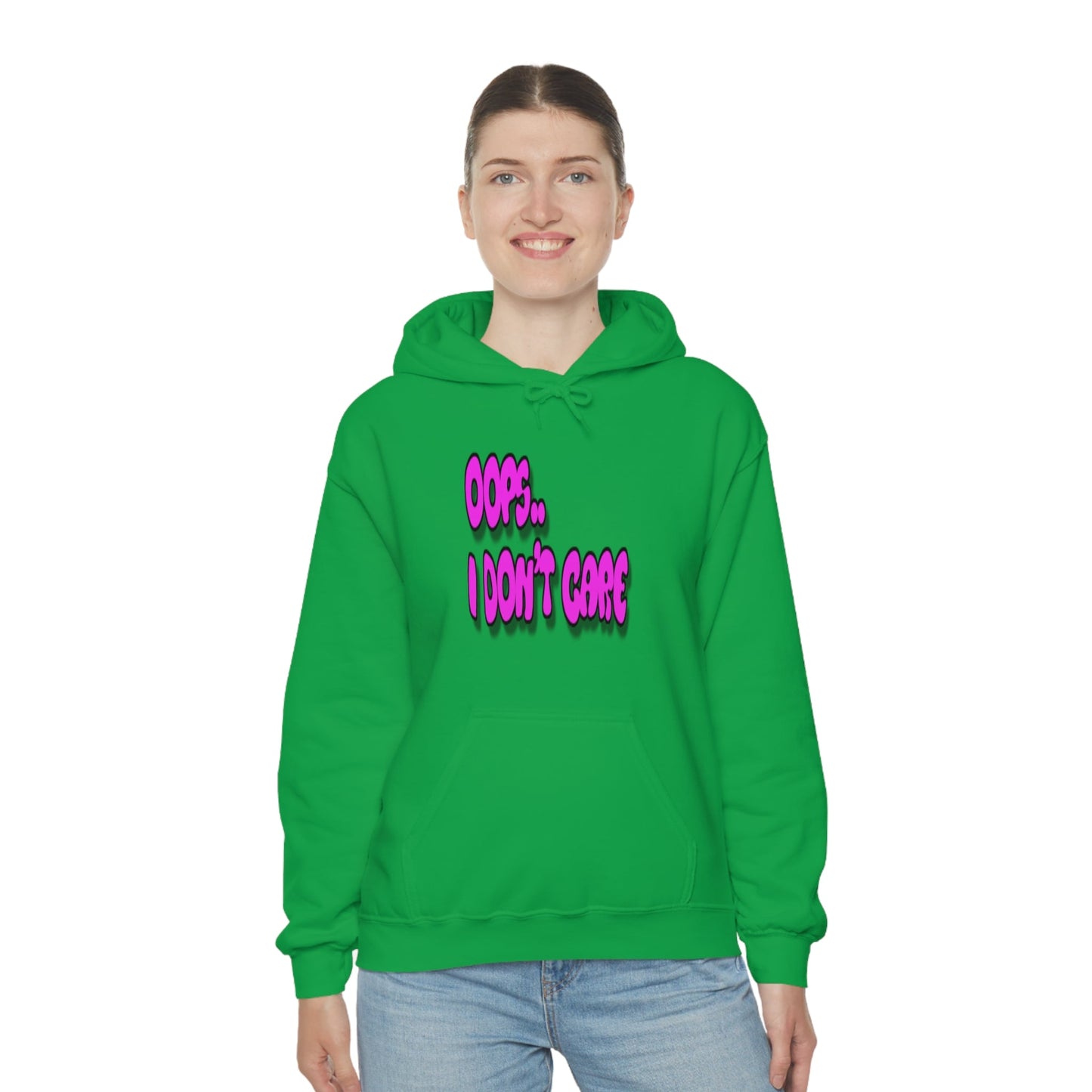 Don't Care | Pink Print | Unisex Hoodie - Totally Bri LLC