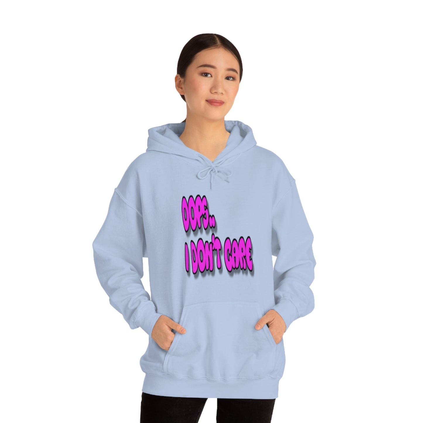 Don't Care | Pink Print | Unisex Hoodie - Totally Bri LLC