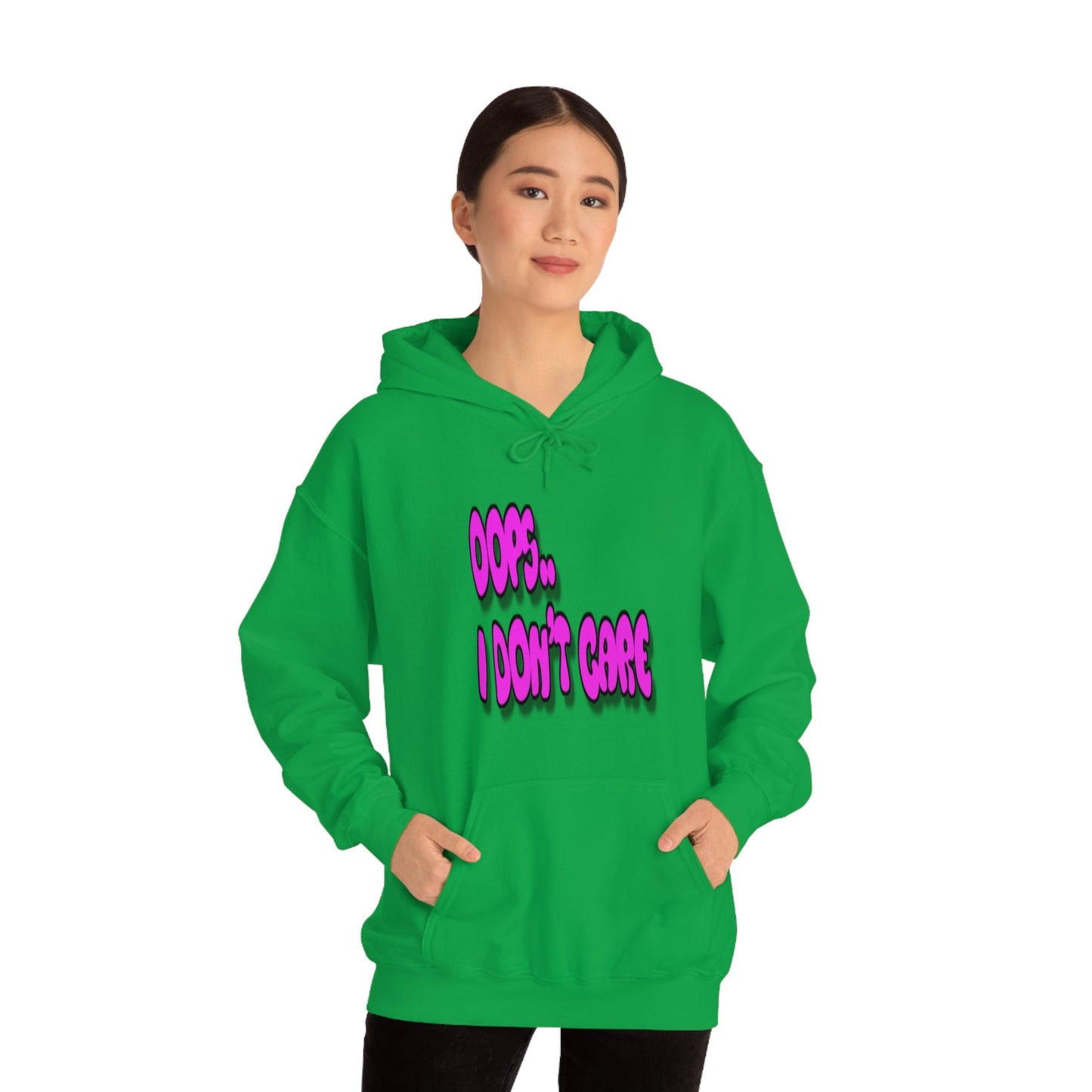 Don't Care | Pink Print | Unisex Hoodie - Totally Bri LLC