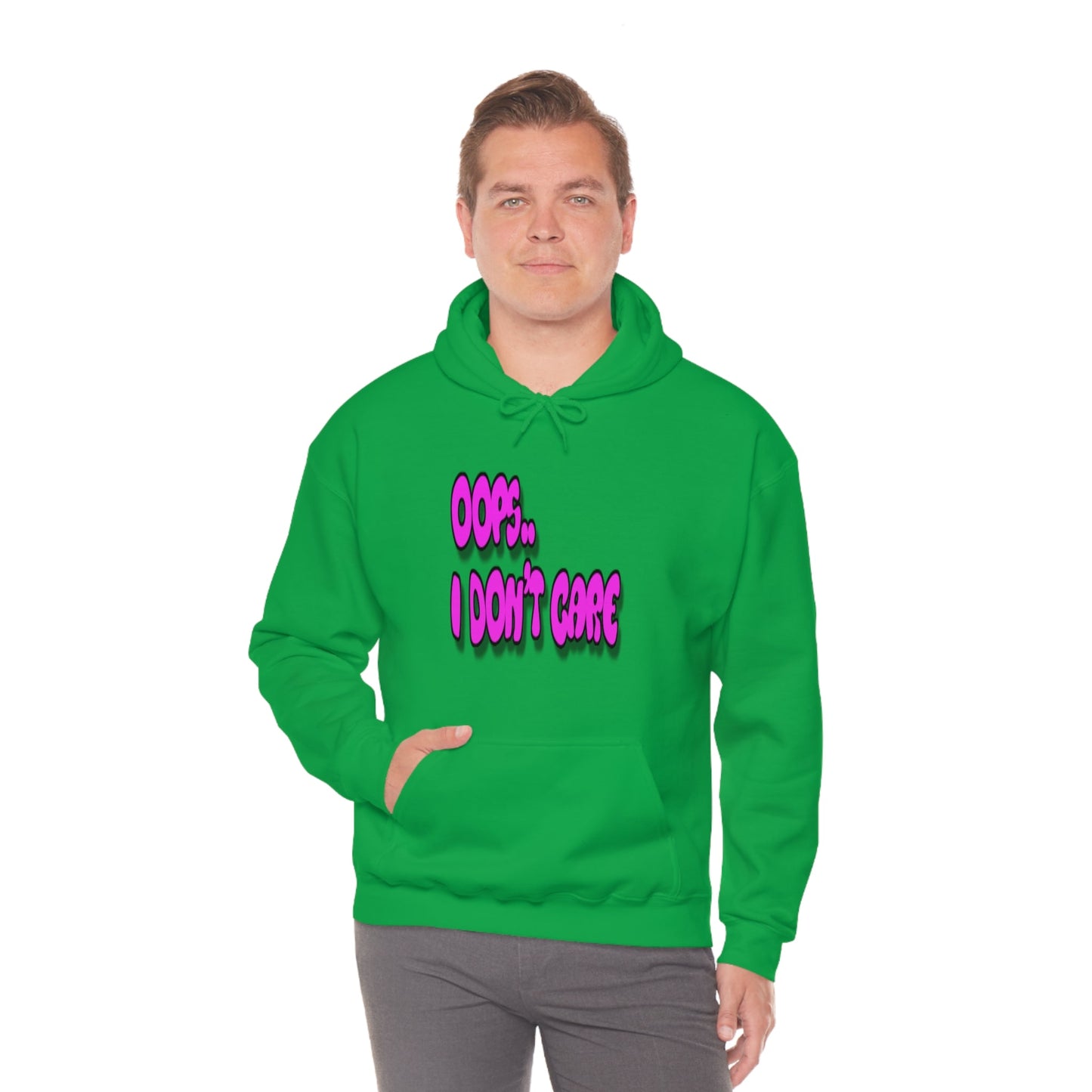 Don't Care | Pink Print | Unisex Hoodie - Totally Bri LLC