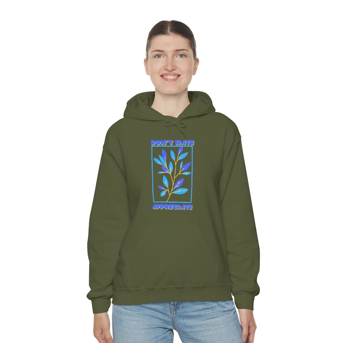 Don't Hate Appreciate | Blue Print | Unisex Hoodie - Totally Bri LLC