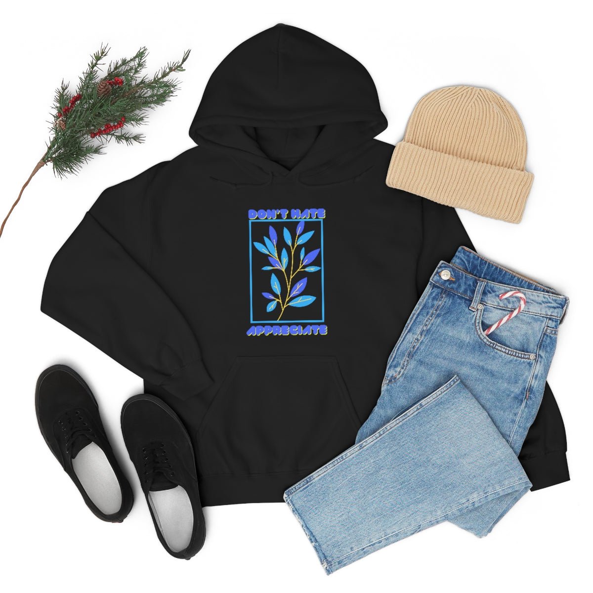 Don't Hate Appreciate | Blue Print | Unisex Hoodie - Totally Bri LLC