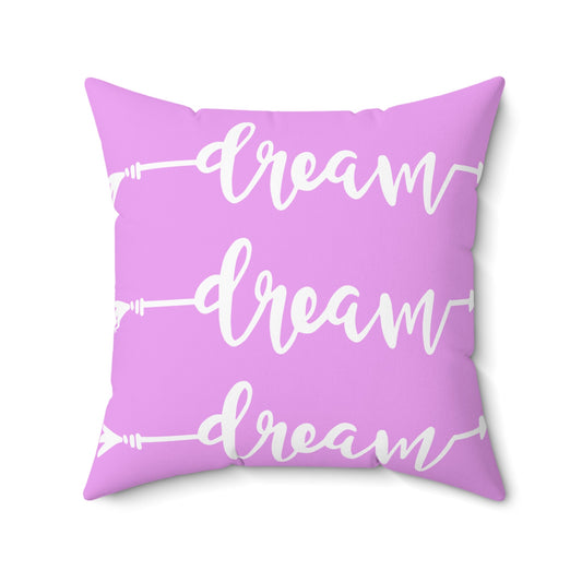 Dream | Square Pillow | Lilac - Totally Bri LLC