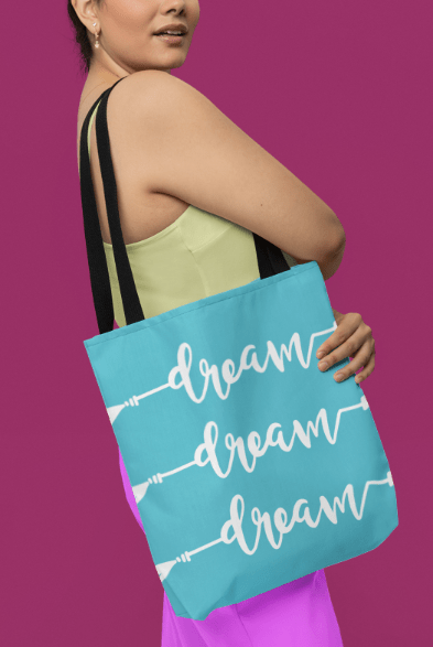 Dream | Tote Bag | Blue - Totally Bri LLC