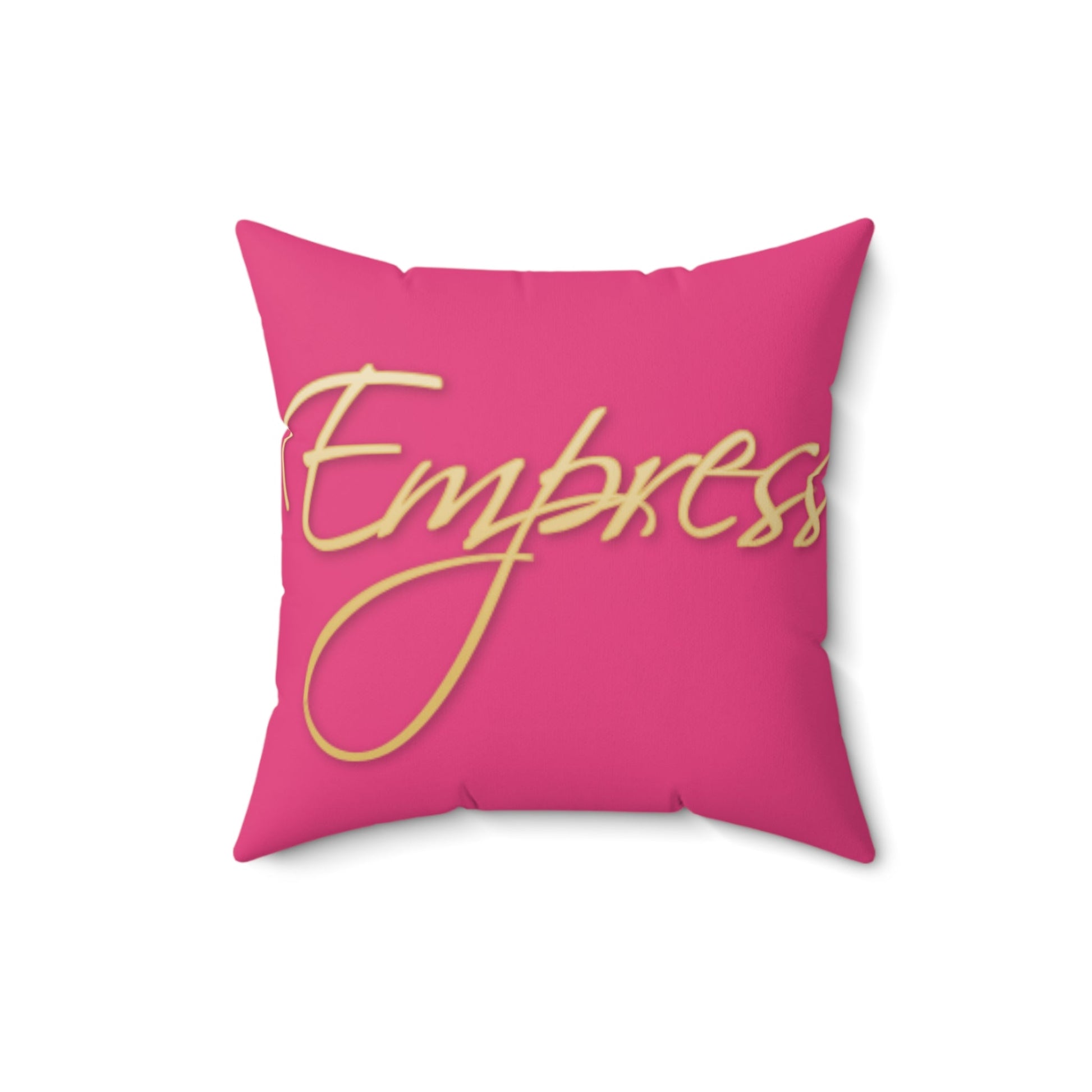 Empress| Plain | Square Pillow | Pink - Totally Bri LLC