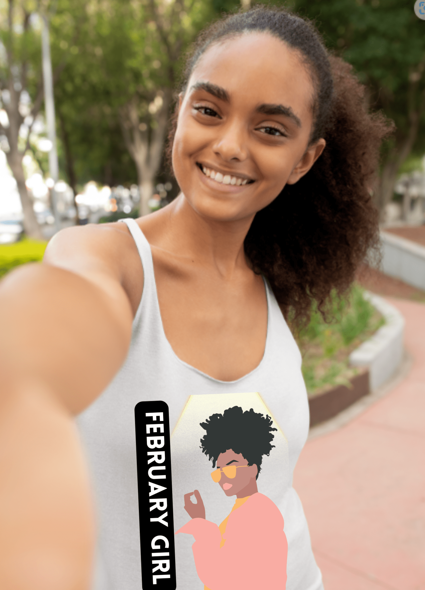 February Girl | Racerback Tank - Totally Bri LLC