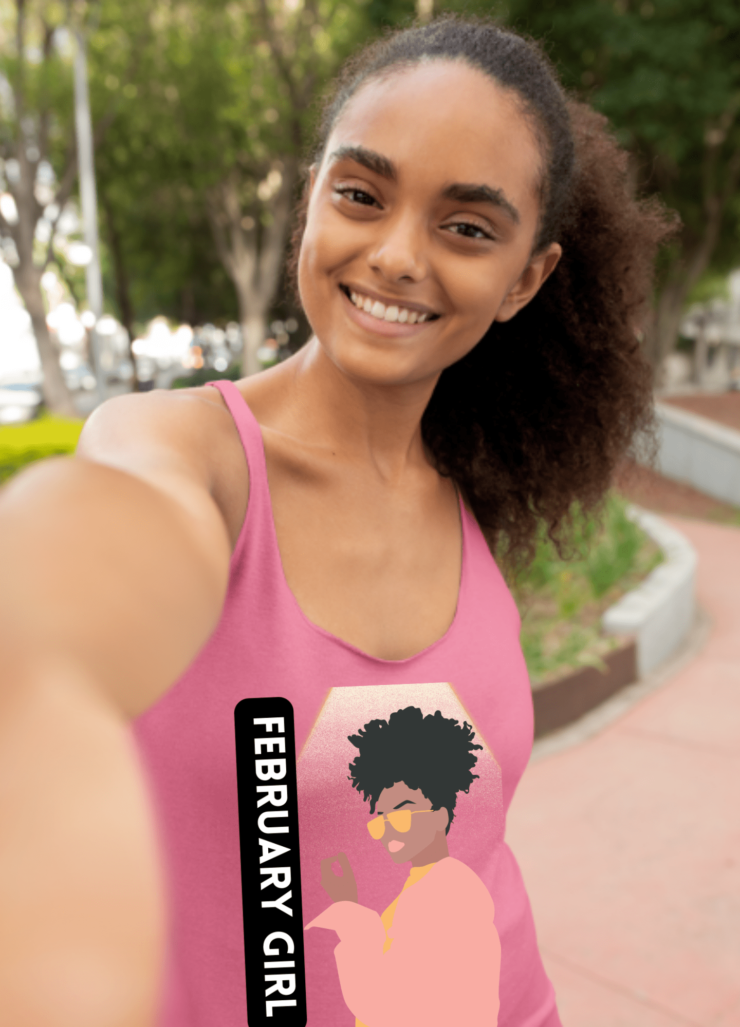 February Girl | Racerback Tank - Totally Bri LLC