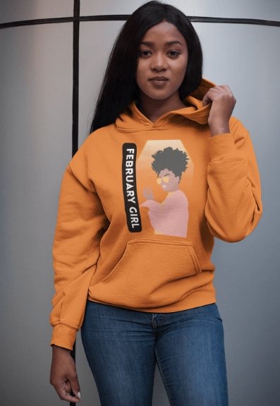 February Girl | Unisex Hoodie - Totally Bri LLC