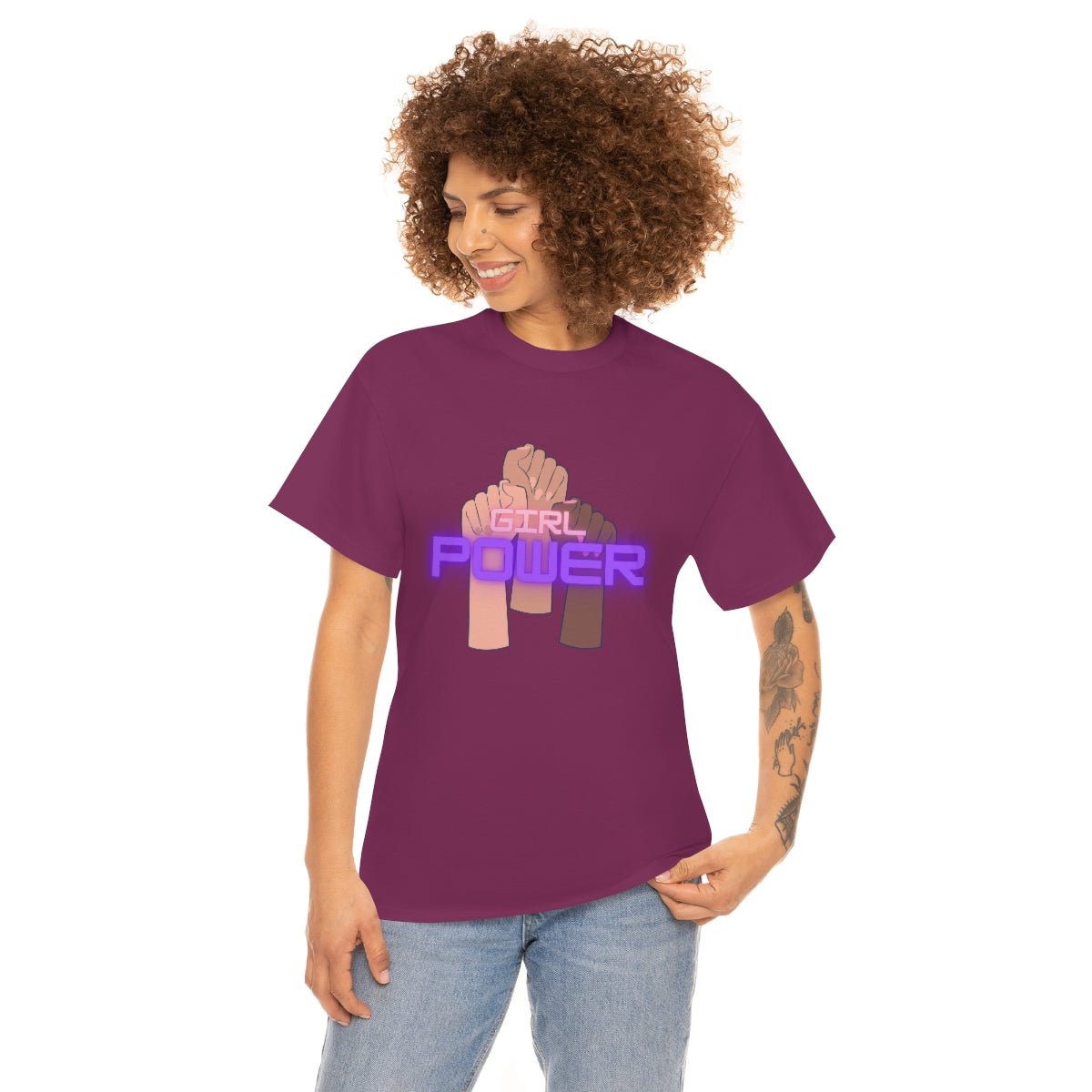 Girl Power | Cotton T-Shirt - Totally Bri LLC