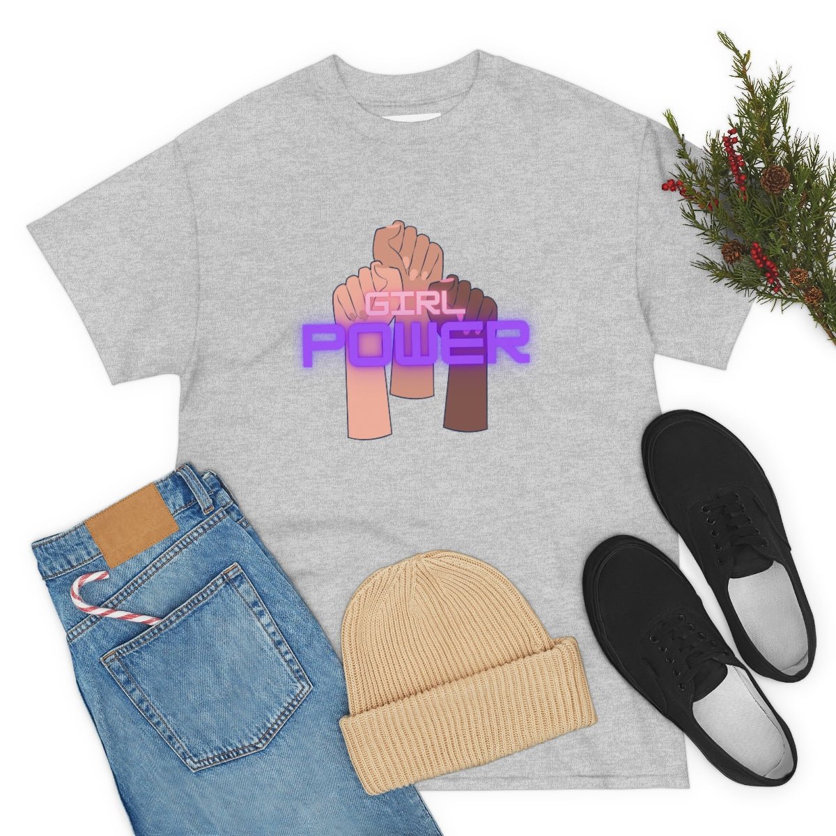 Girl Power | Cotton T-Shirt - Totally Bri LLC