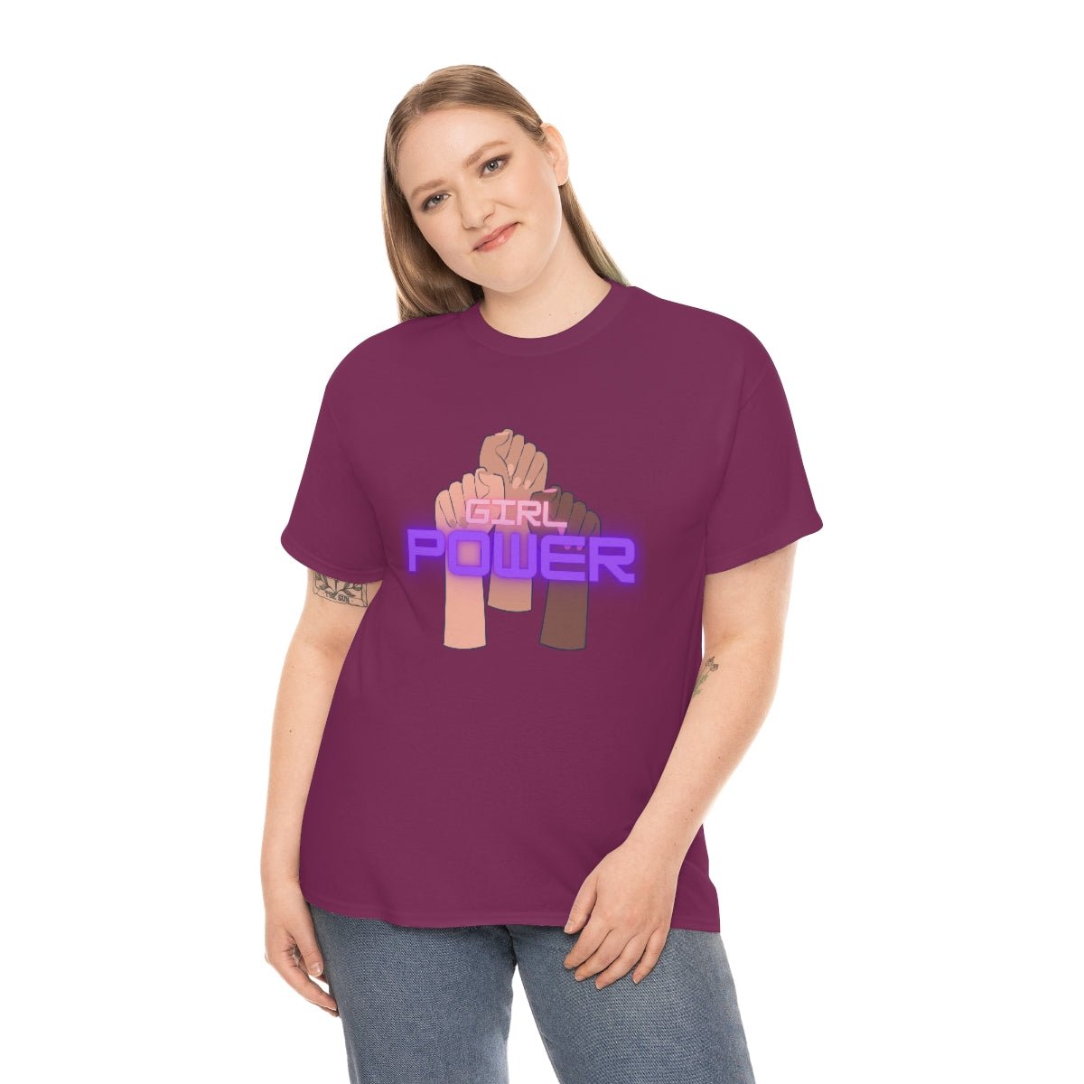 Girl Power | Cotton T-Shirt - Totally Bri LLC