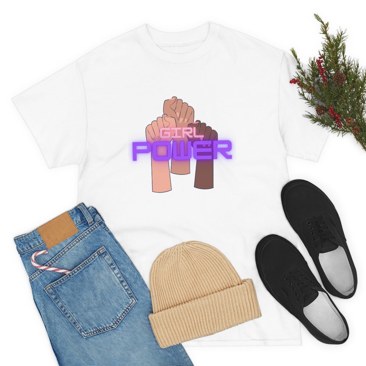 Girl Power | Cotton T-Shirt - Totally Bri LLC