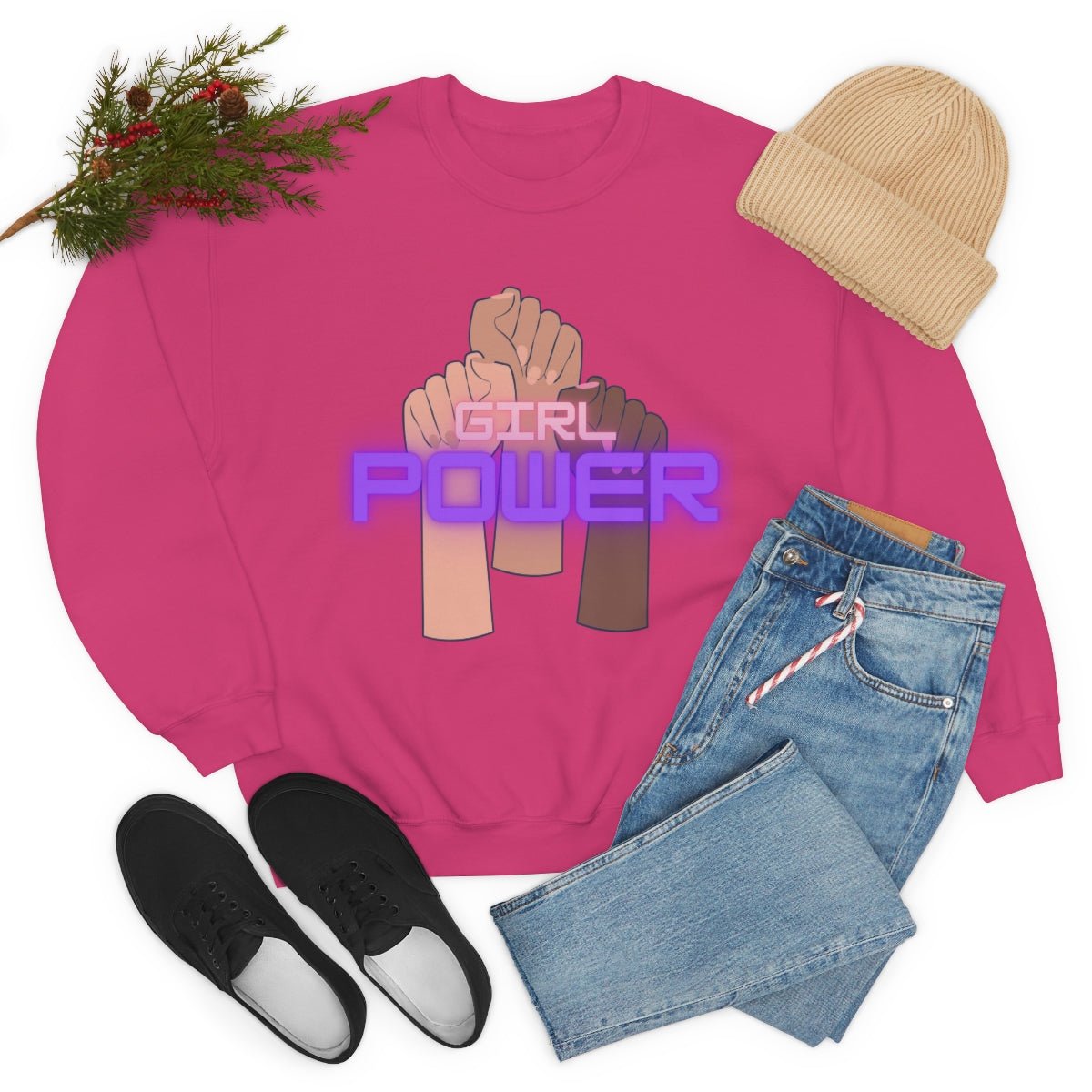 Girl Power | Crewneck Sweatshirt - Totally Bri LLC