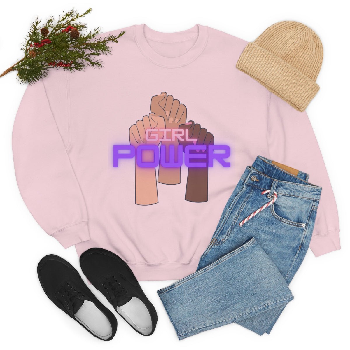 Girl Power | Crewneck Sweatshirt - Totally Bri LLC