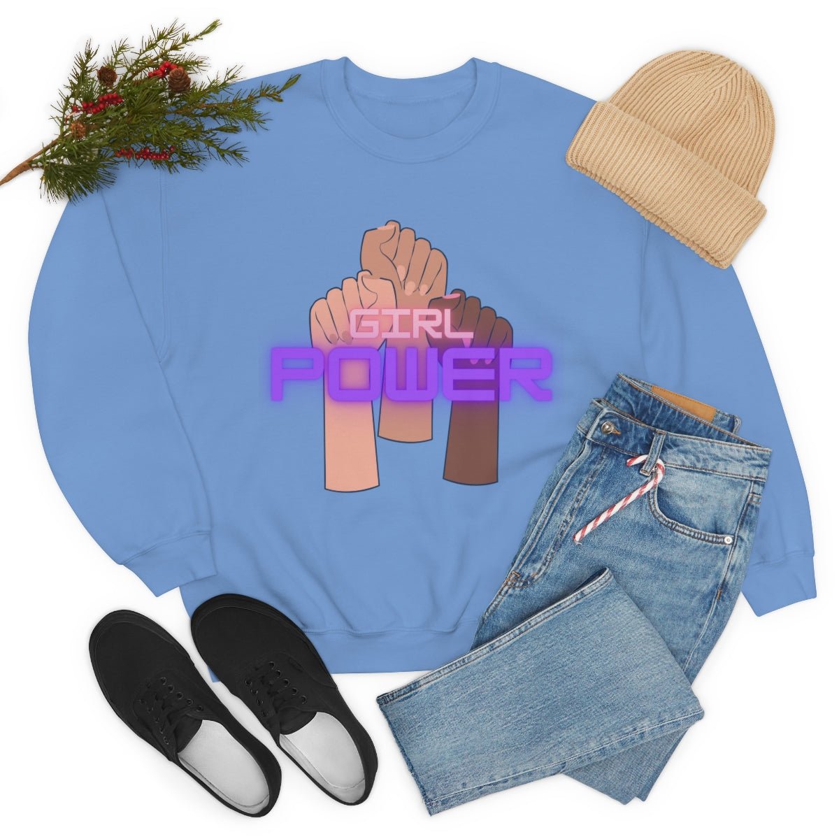 Girl Power | Crewneck Sweatshirt - Totally Bri LLC