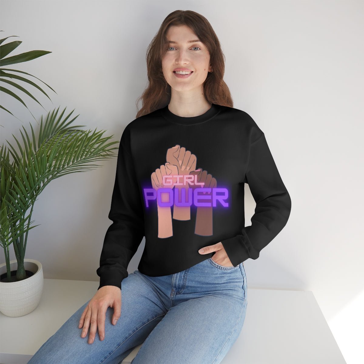 Girl Power | Crewneck Sweatshirt - Totally Bri LLC