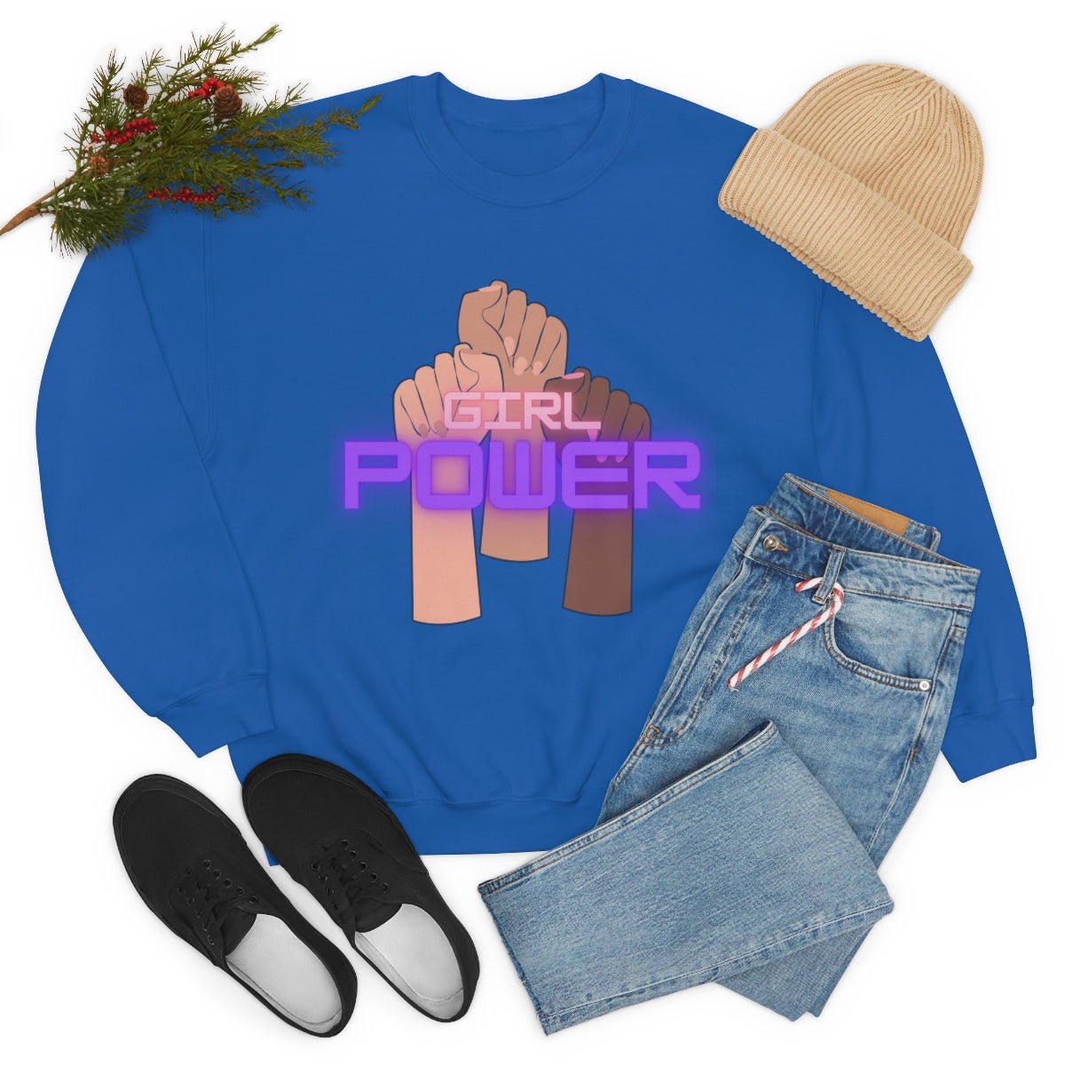 Girl Power | Crewneck Sweatshirt - Totally Bri LLC