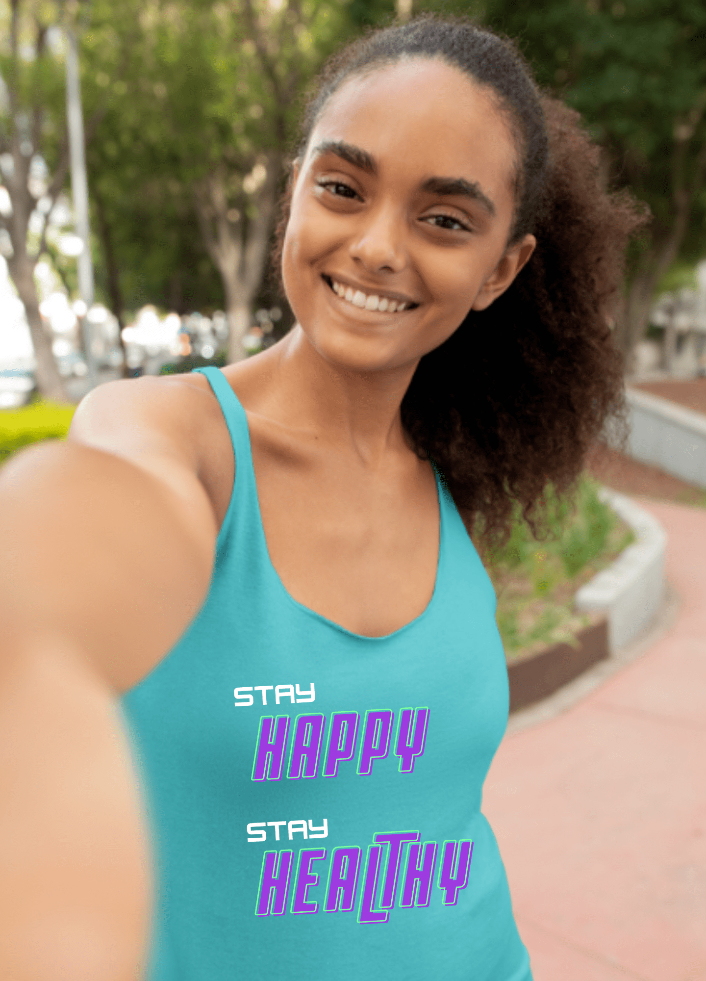 Happy and Healthy | Tank Top - Totally Bri LLC