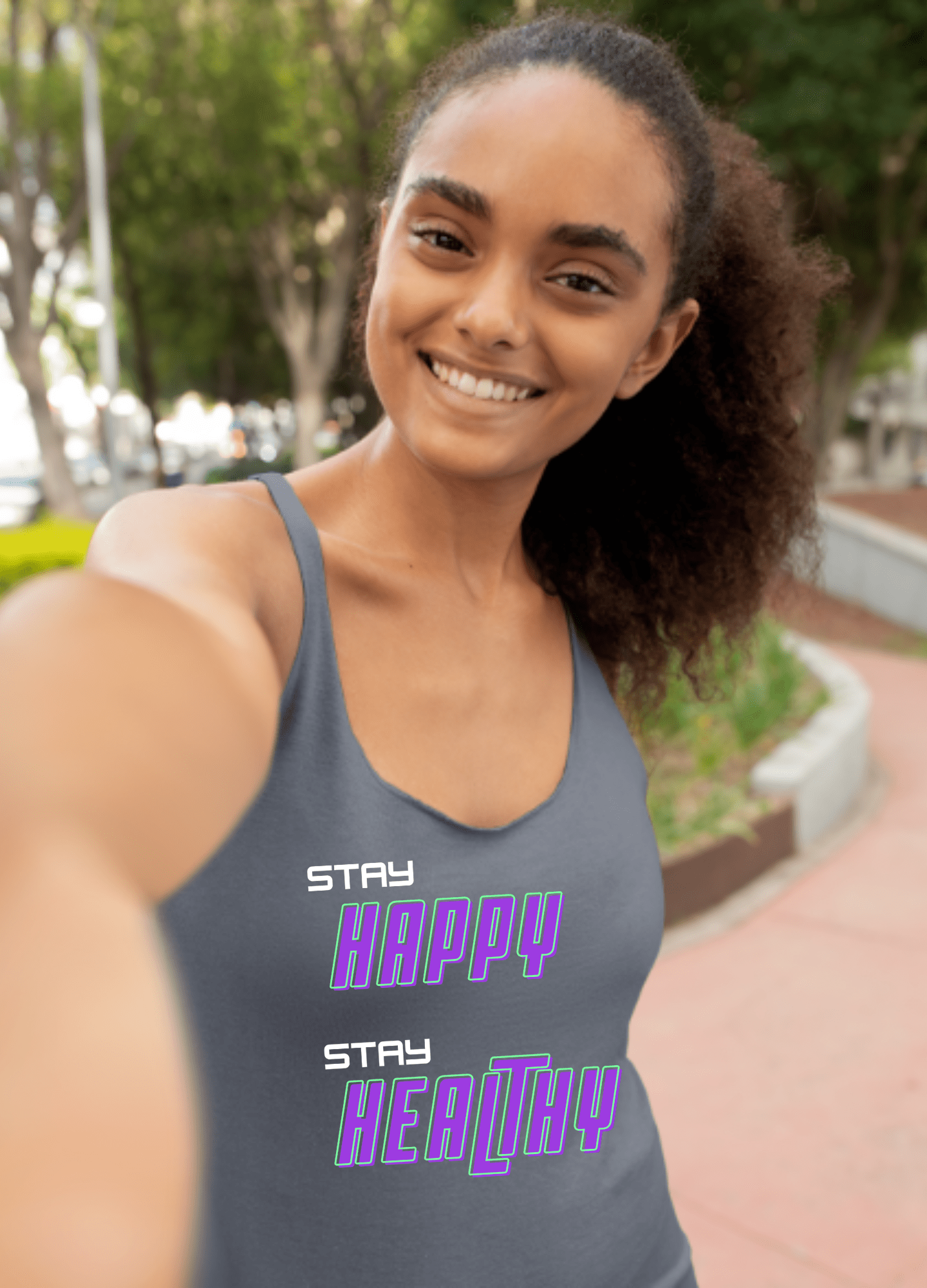 Happy and Healthy | Tank Top - Totally Bri LLC