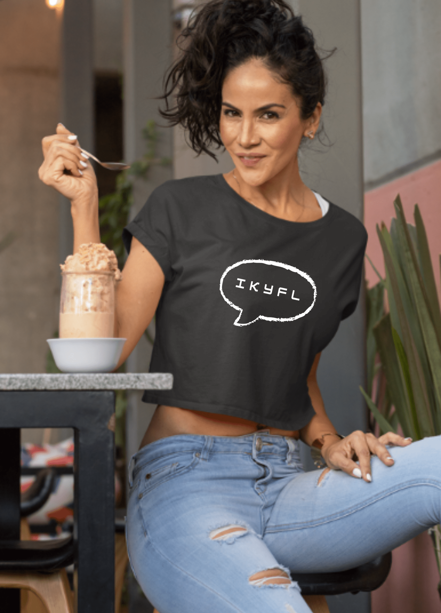 IKYFL | Funny | Crop Top - Totally Bri LLC