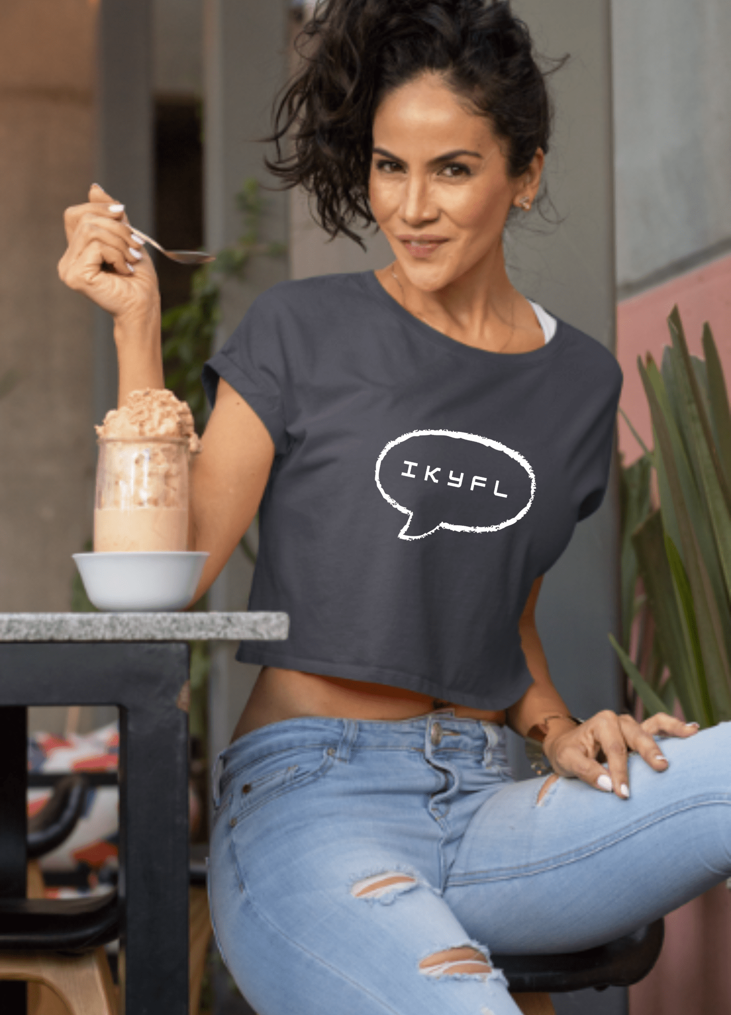 IKYFL | Funny | Crop Top - Totally Bri LLC