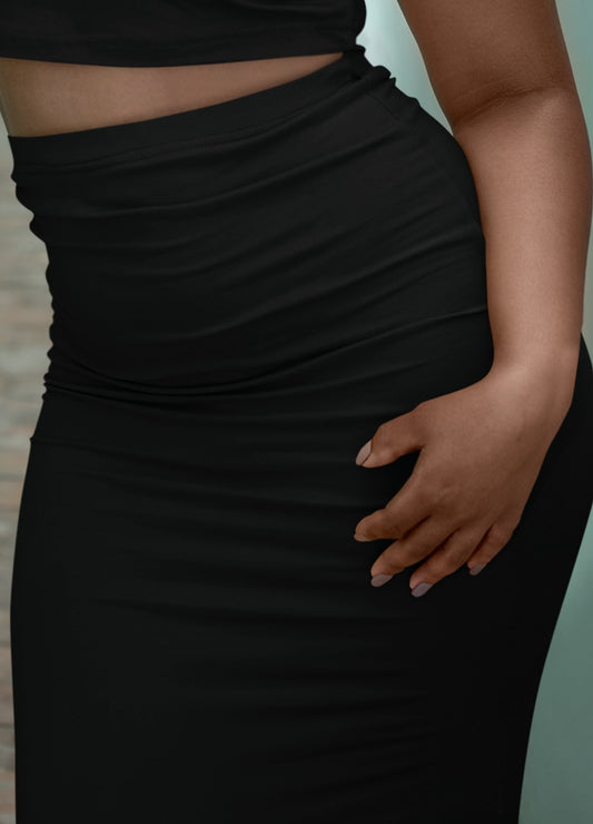 Lady Luxe | Black Pencil Skirt - Totally Bri LLC