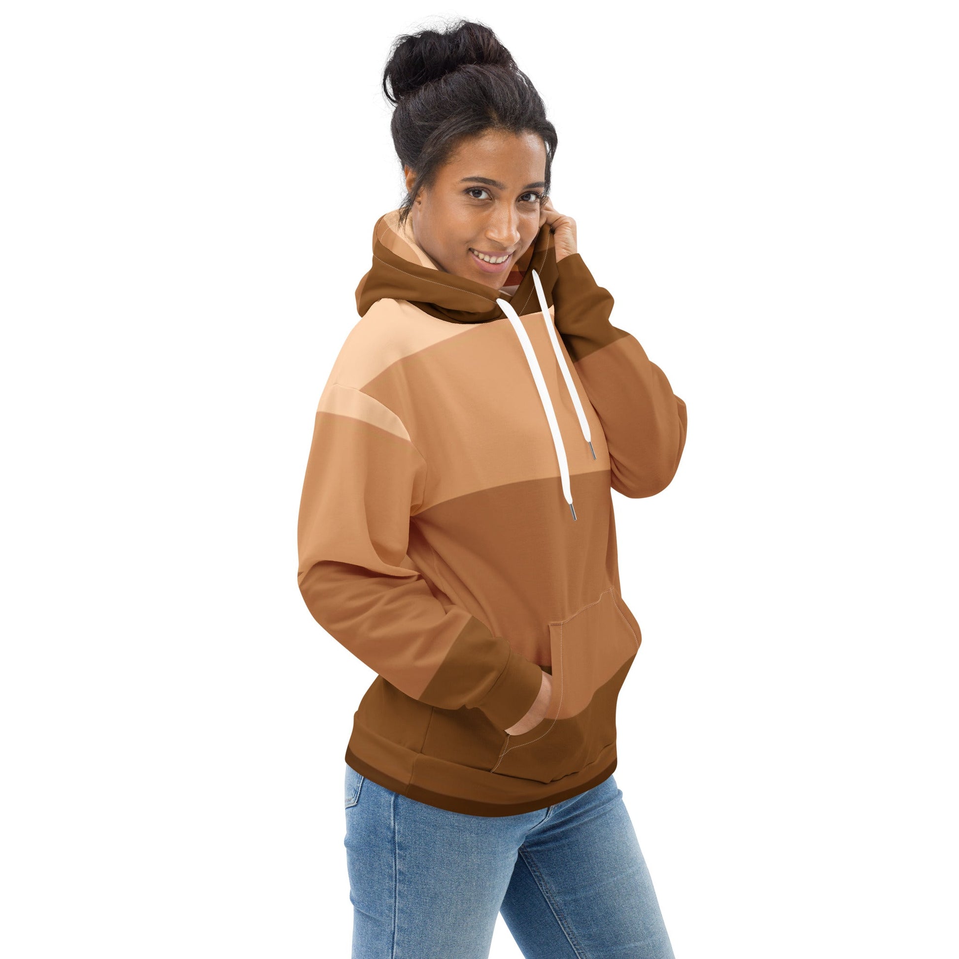 Melanin Shades Striped - Unisex Hoodie - Totally Bri LLC