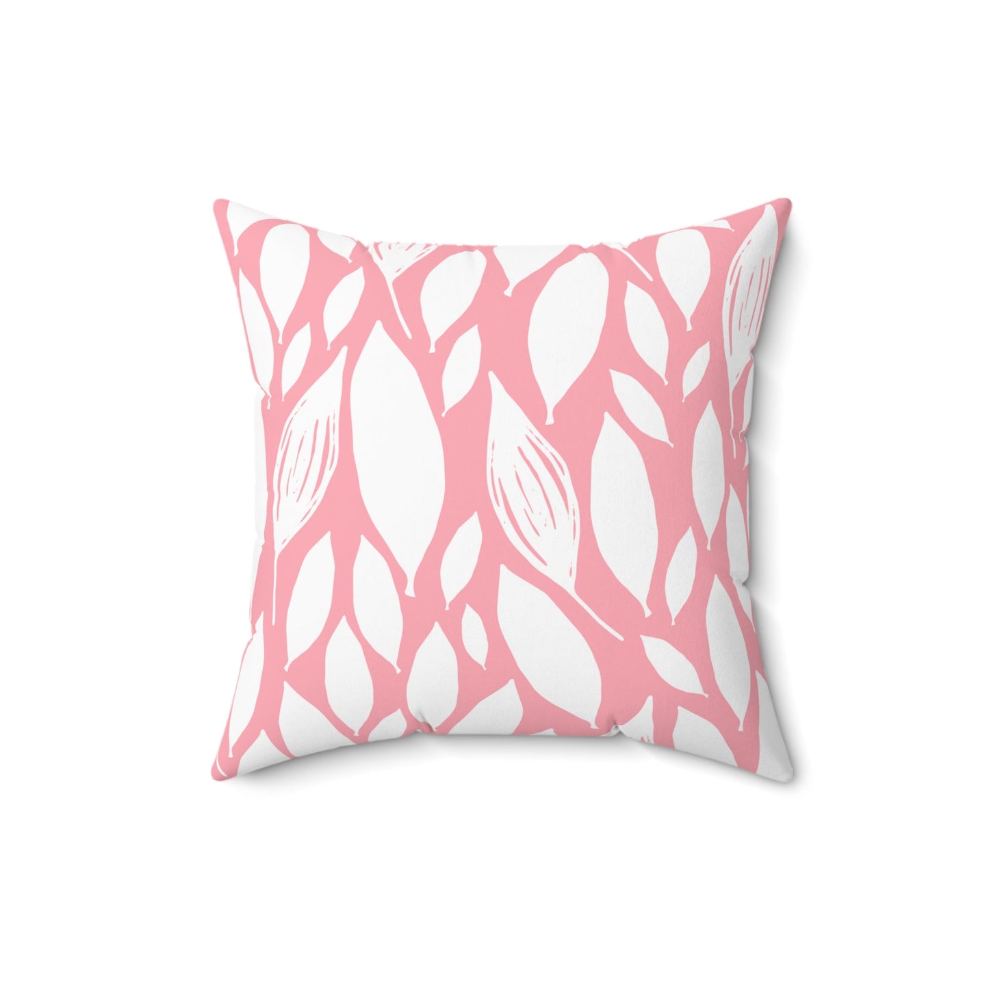 Pink Leaflet | Square Pillow - Totally Bri LLC