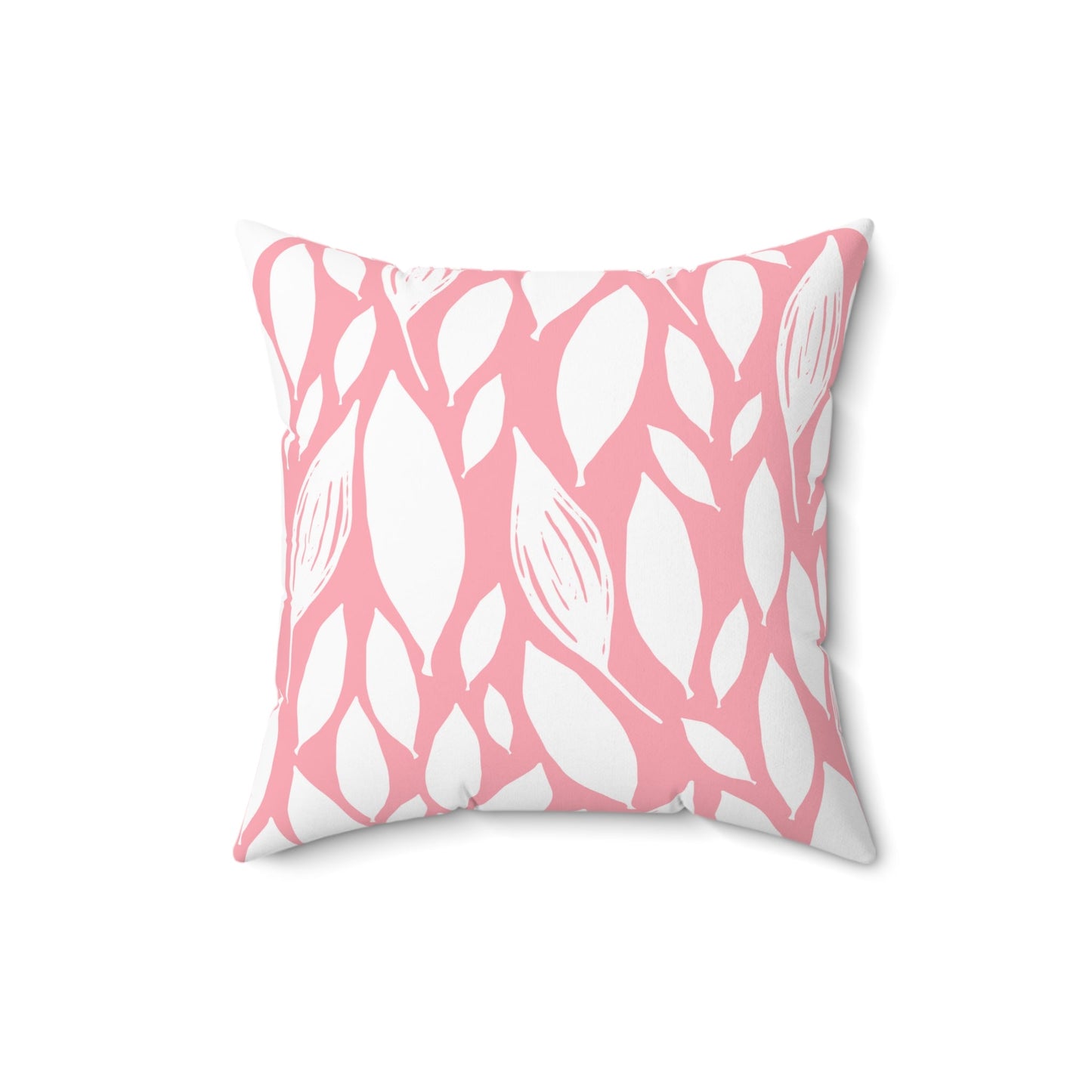 Pink Leaflet | Square Pillow - Totally Bri LLC