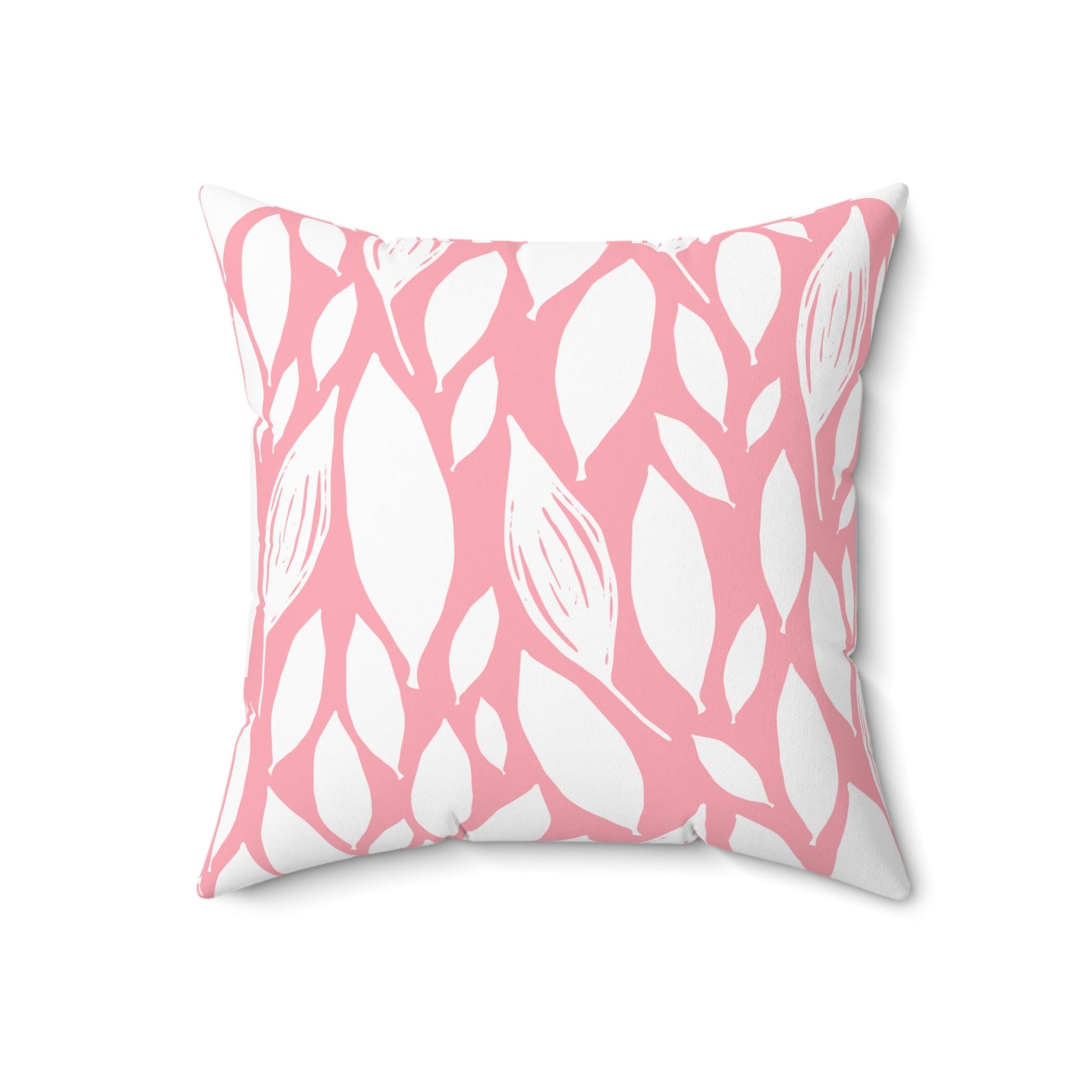 Pink Leaflet | Square Pillow - Totally Bri LLC