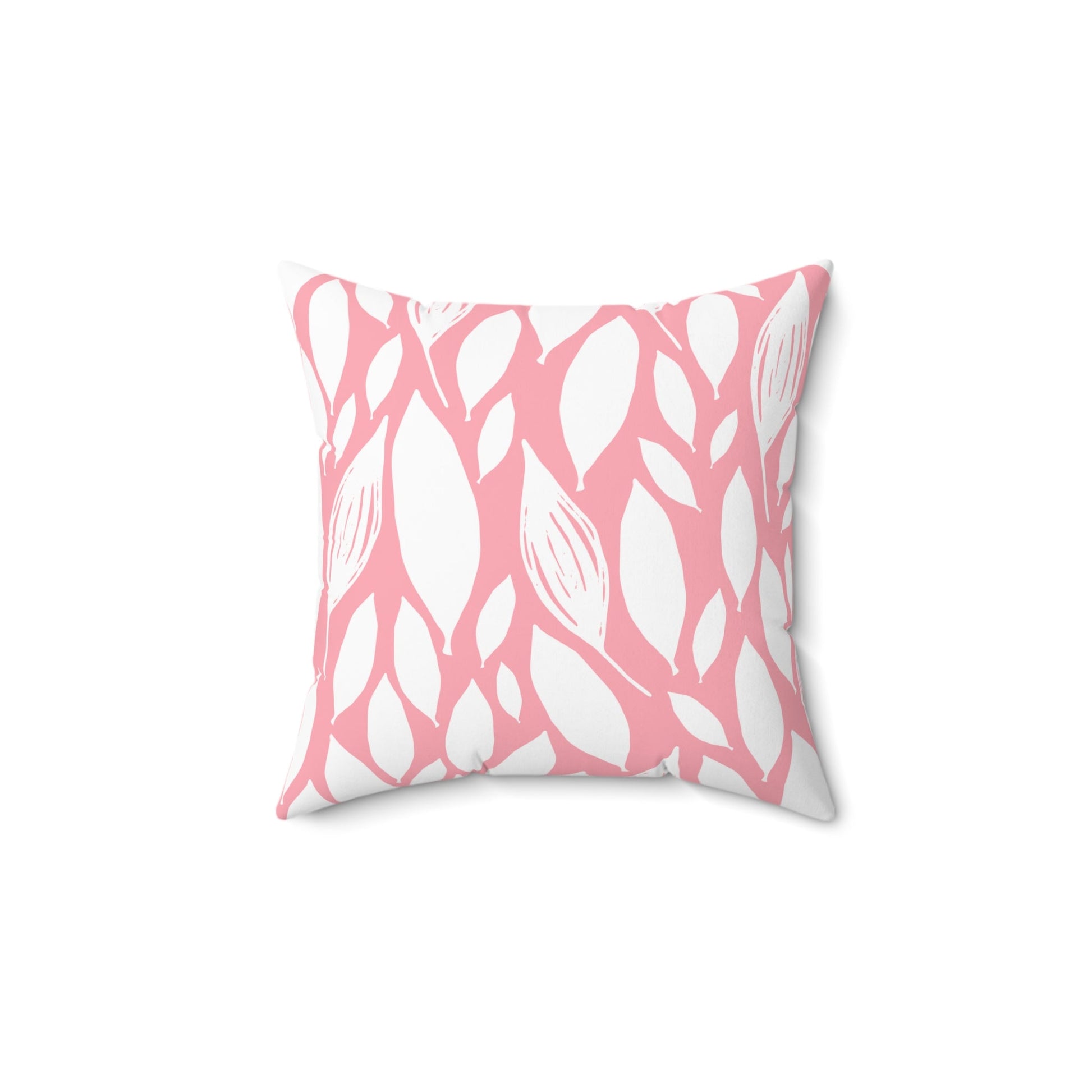 Pink Leaflet | Square Pillow - Totally Bri LLC