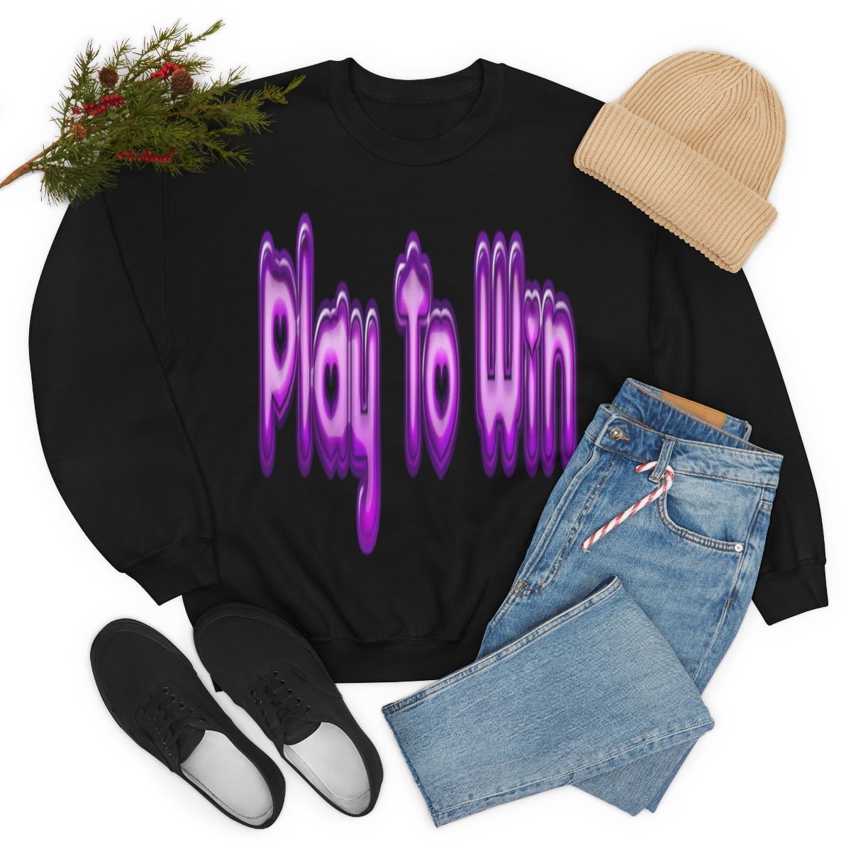 Play To Win | Crewneck Sweatshirt - Totally Bri LLC