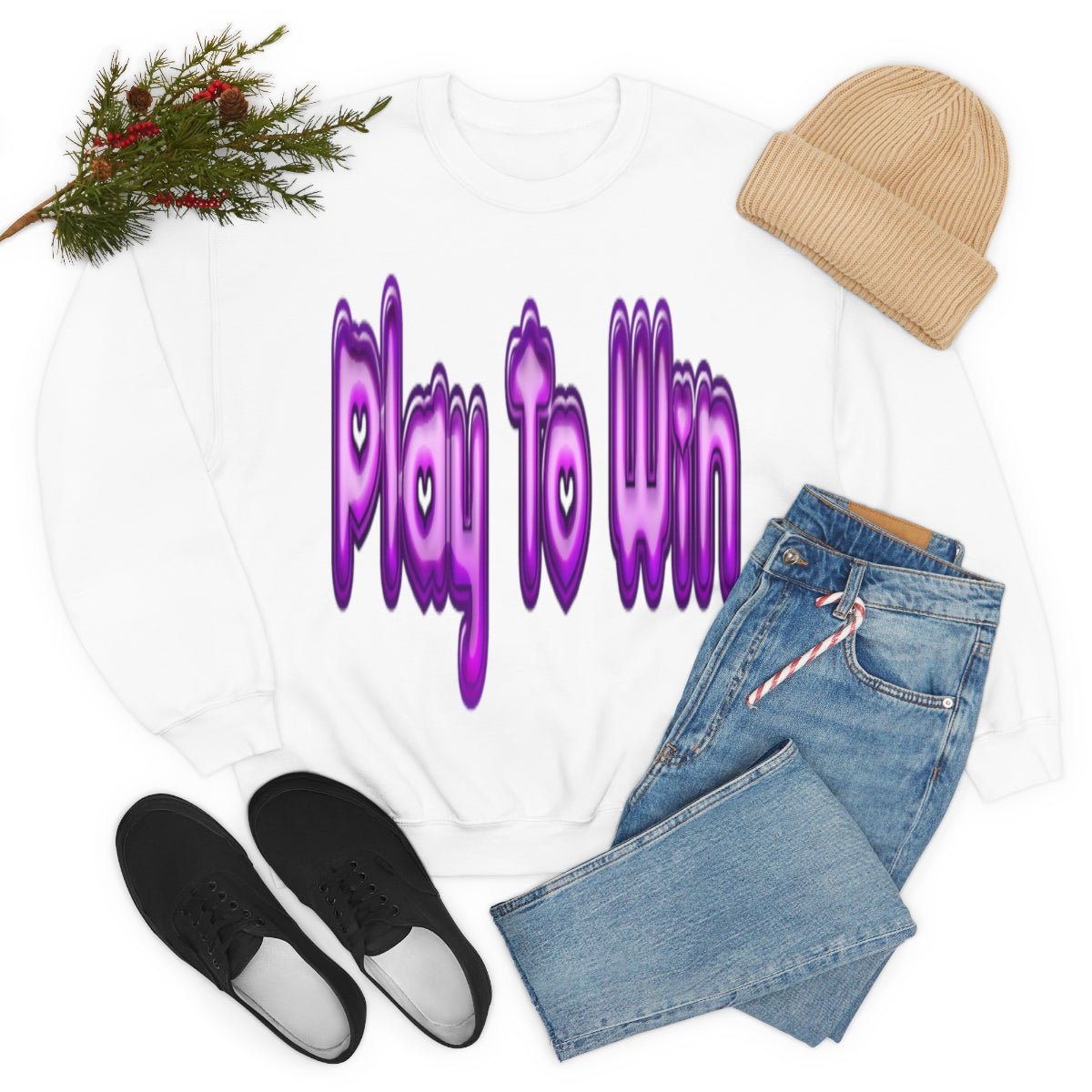 Play To Win | Crewneck Sweatshirt - Totally Bri LLC