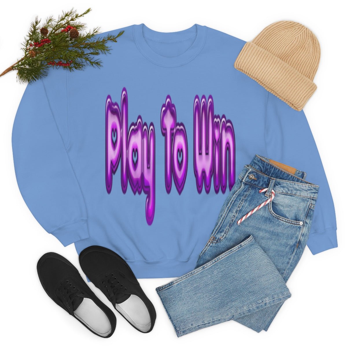 Play To Win | Crewneck Sweatshirt - Totally Bri LLC