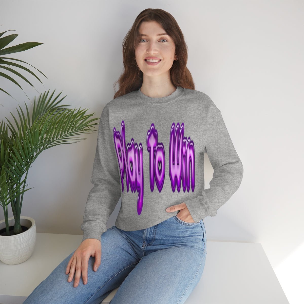 Play To Win | Crewneck Sweatshirt - Totally Bri LLC